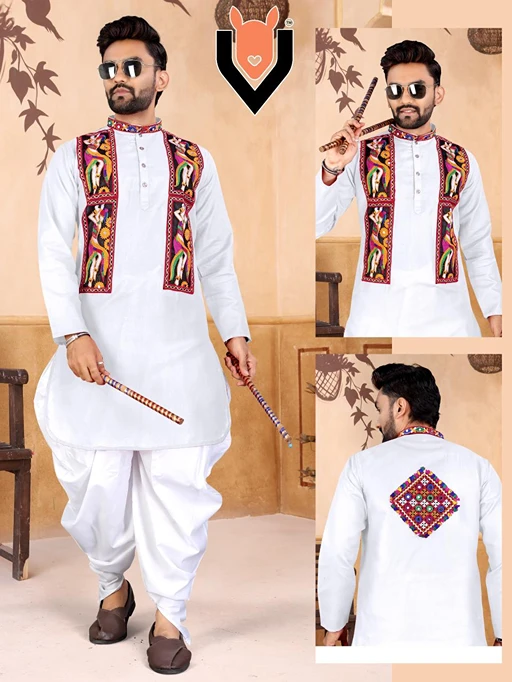 Traditional Navratri Men's Kurta with Dhoti