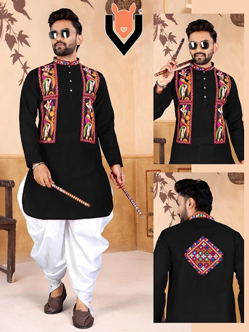 Traditional Navratri Men's Kurta with Dhoti