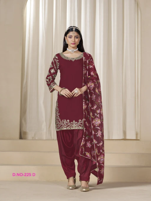 Wedding Wear Punjabi Patiala Salwar Kameez