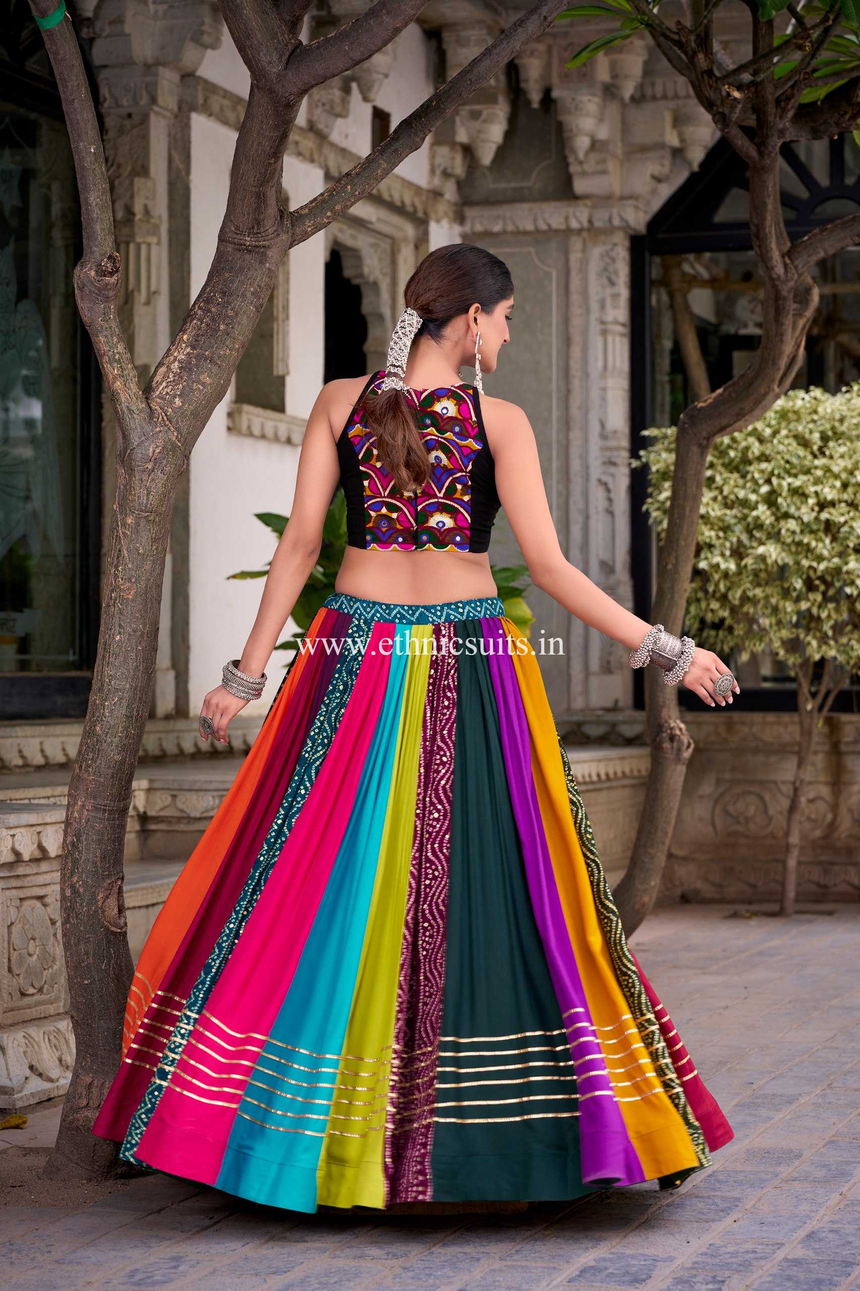 Alia Bhatt Inspired Bandhni Chaniya choli - Image 2
