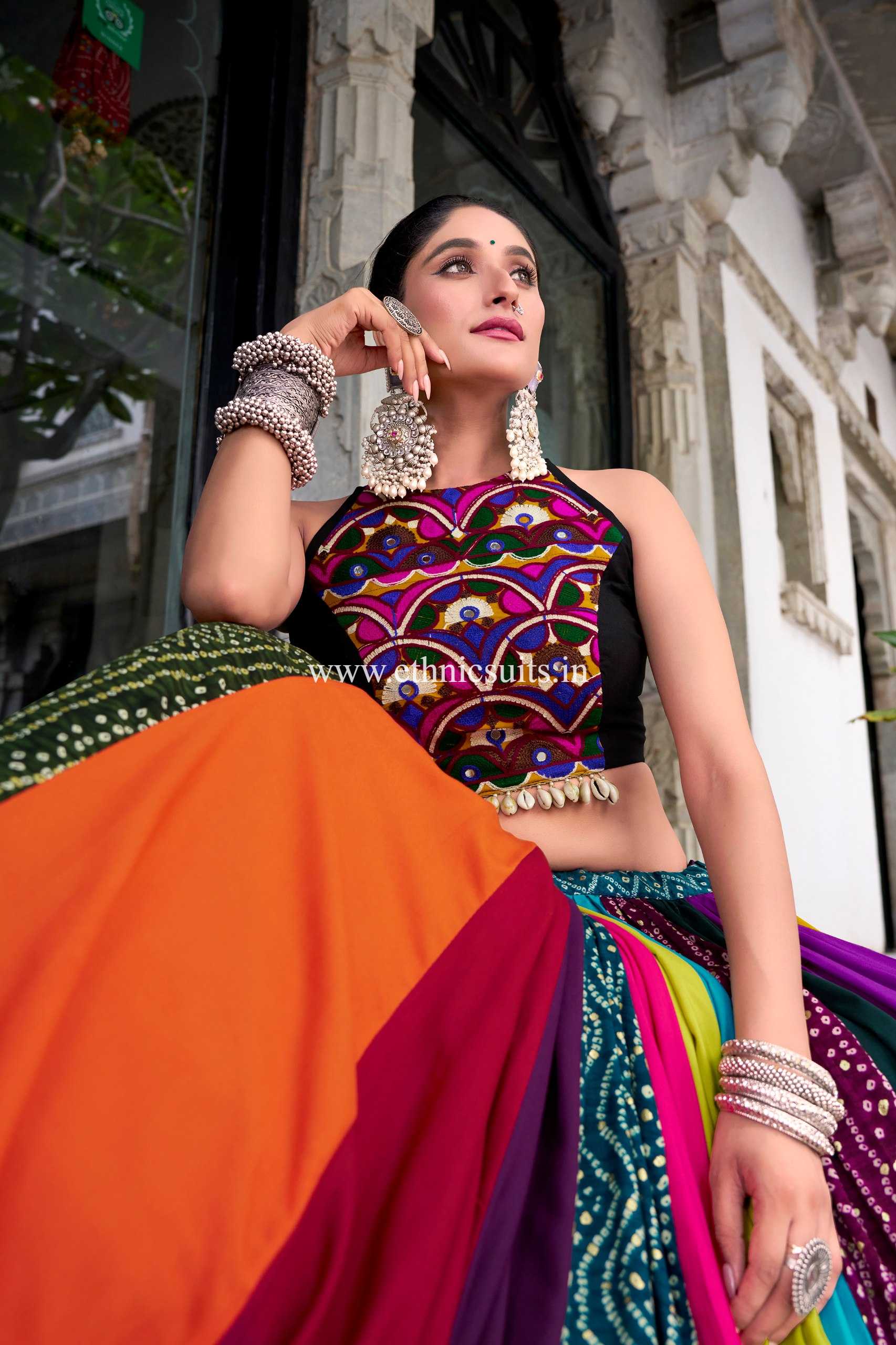 Alia Bhatt Inspired Bandhni Chaniya choli - Image 3