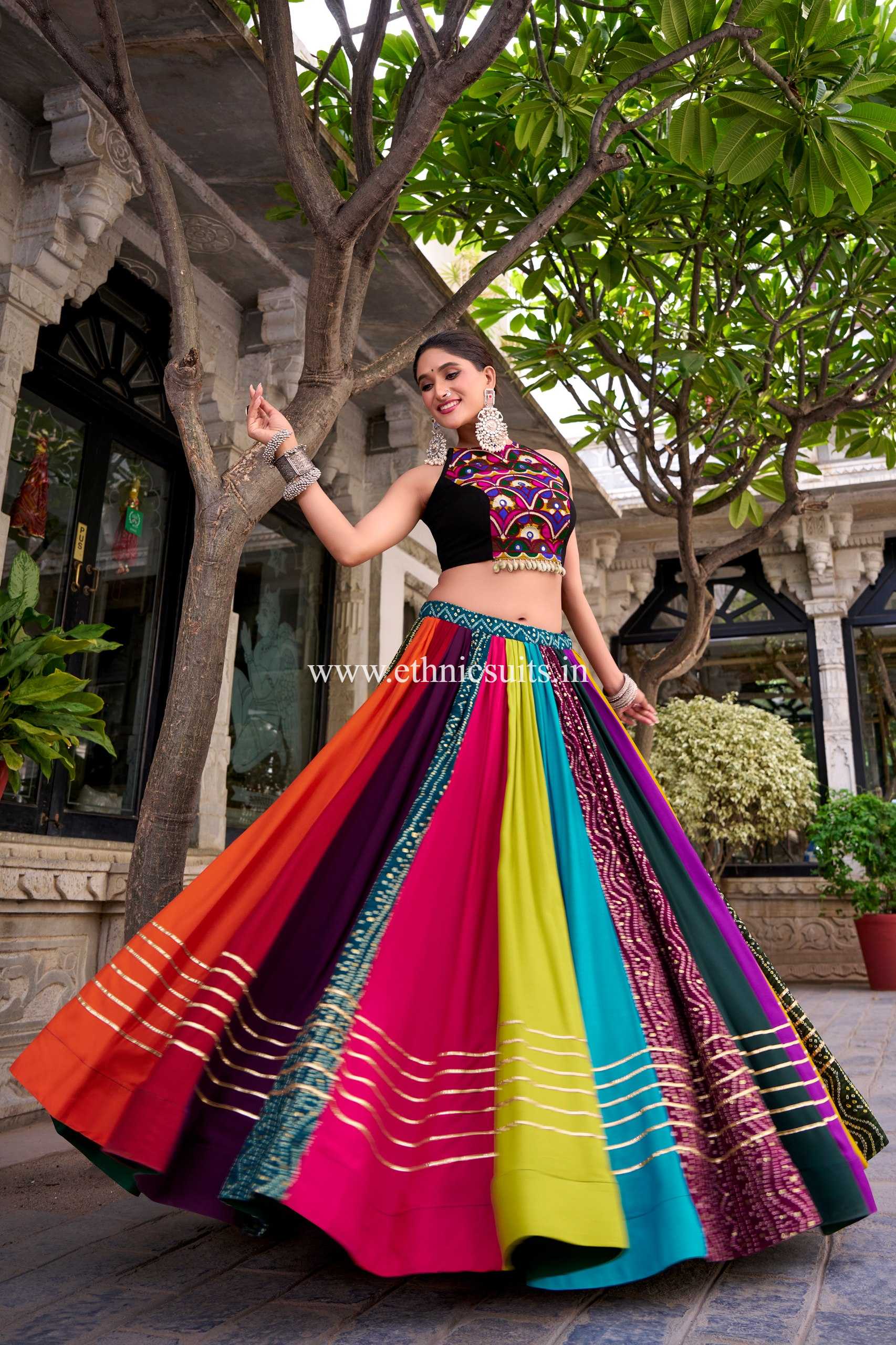Alia Bhatt Inspired Bandhni Chaniya choli - Image 4