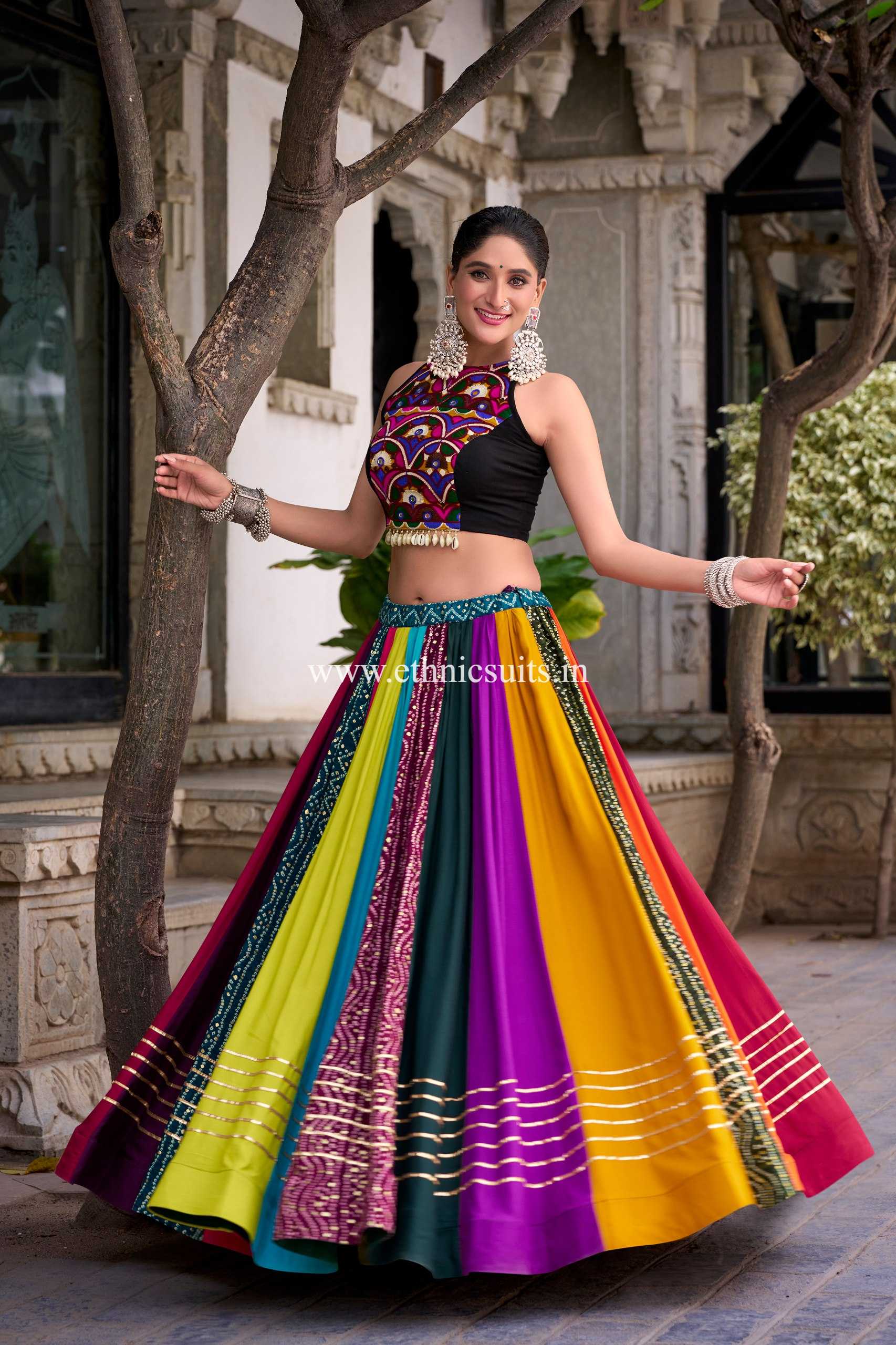 Alia Bhatt Inspired Bandhni Chaniya choli - Image 5