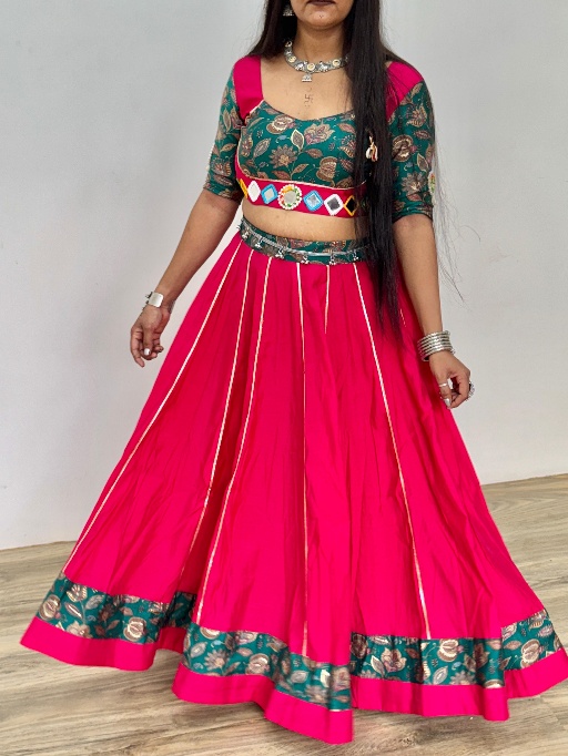 Pink Navratri Traditional Chaniya Choli