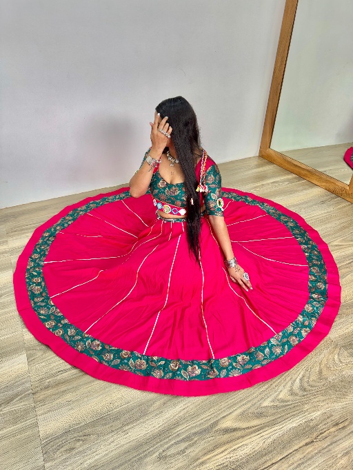 Pink Navratri Traditional Chaniya Choli