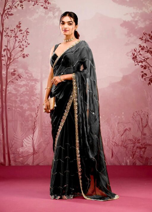 Soft Burbury Silk Bollywood Saree