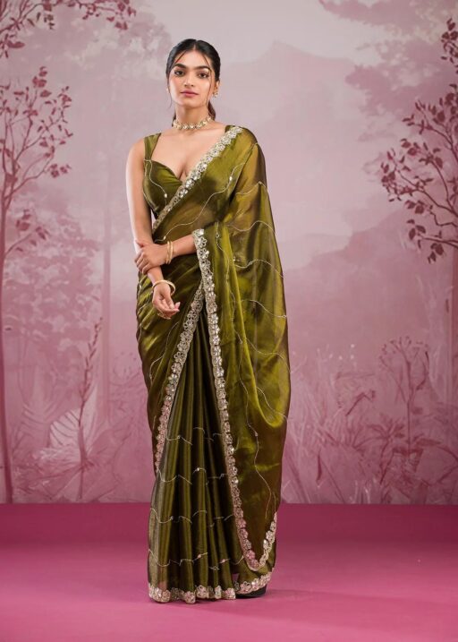 Soft Burbury Silk Bollywood Saree
