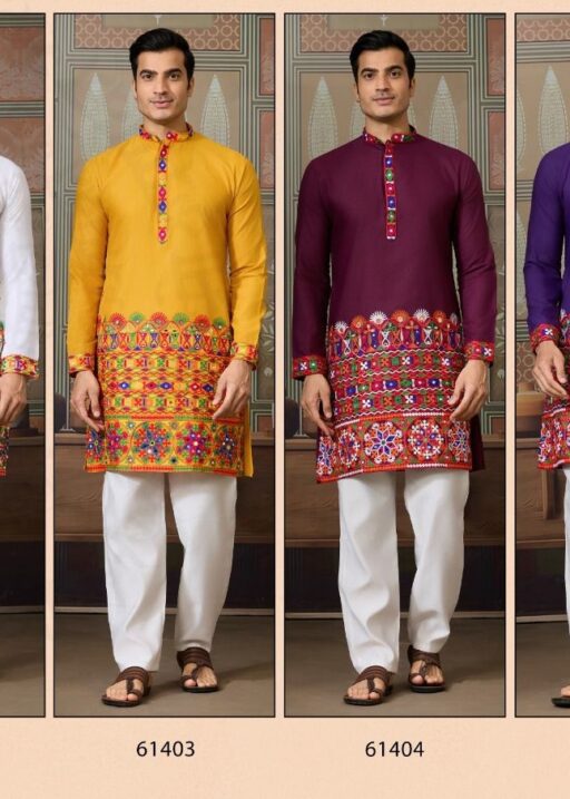 Traditional Men's Navratri Kurta Ijar