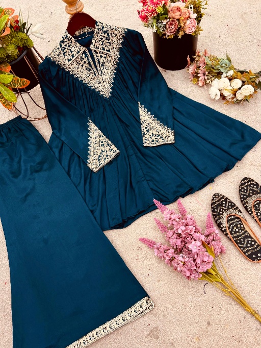 Trending Royal blue Co-Ord Set - Image 4