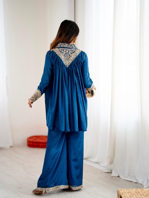 Trending Royal blue Co-Ord Set - Image 2