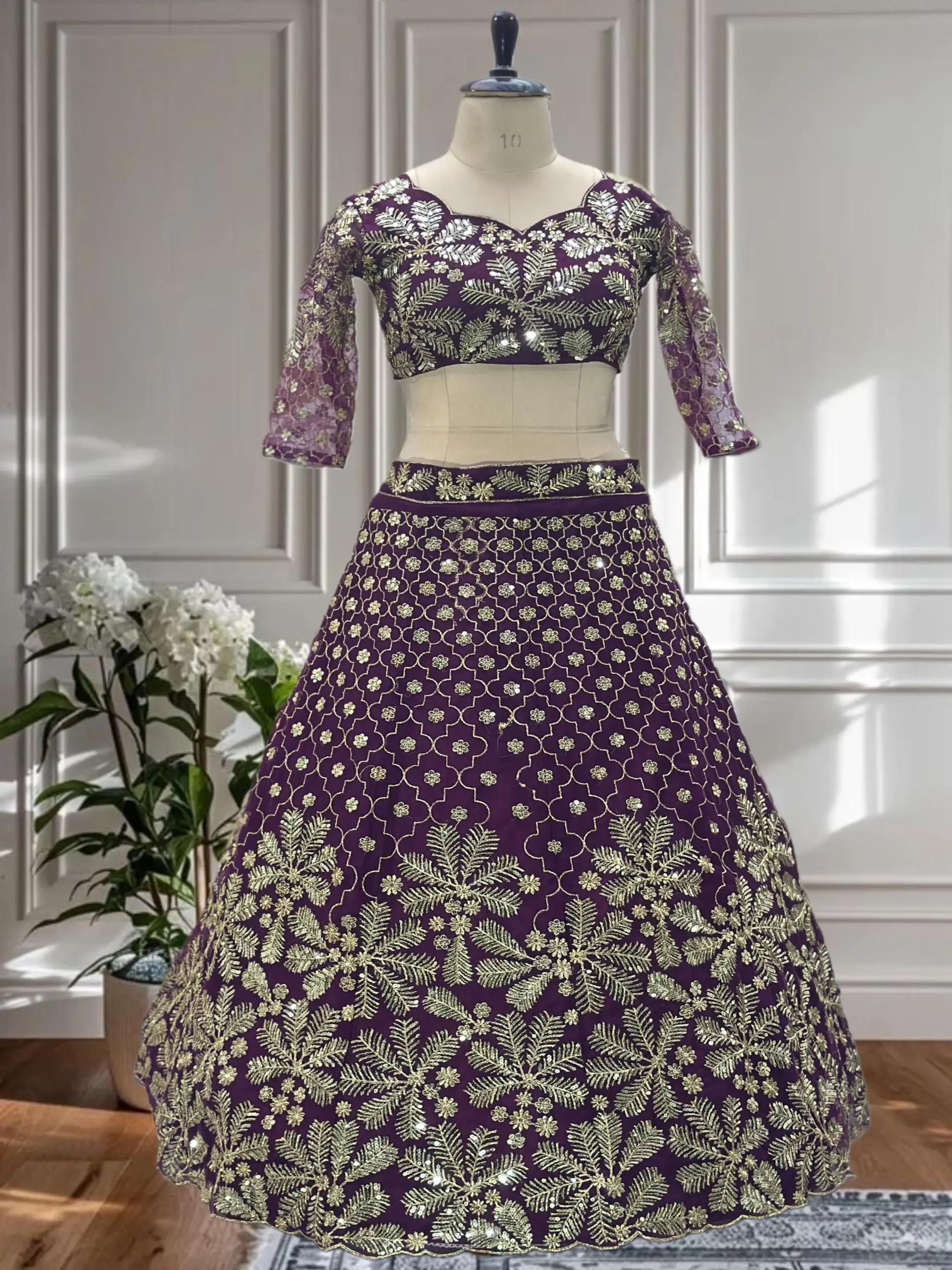 Festive Wear Net Lehenga choli - Image 4