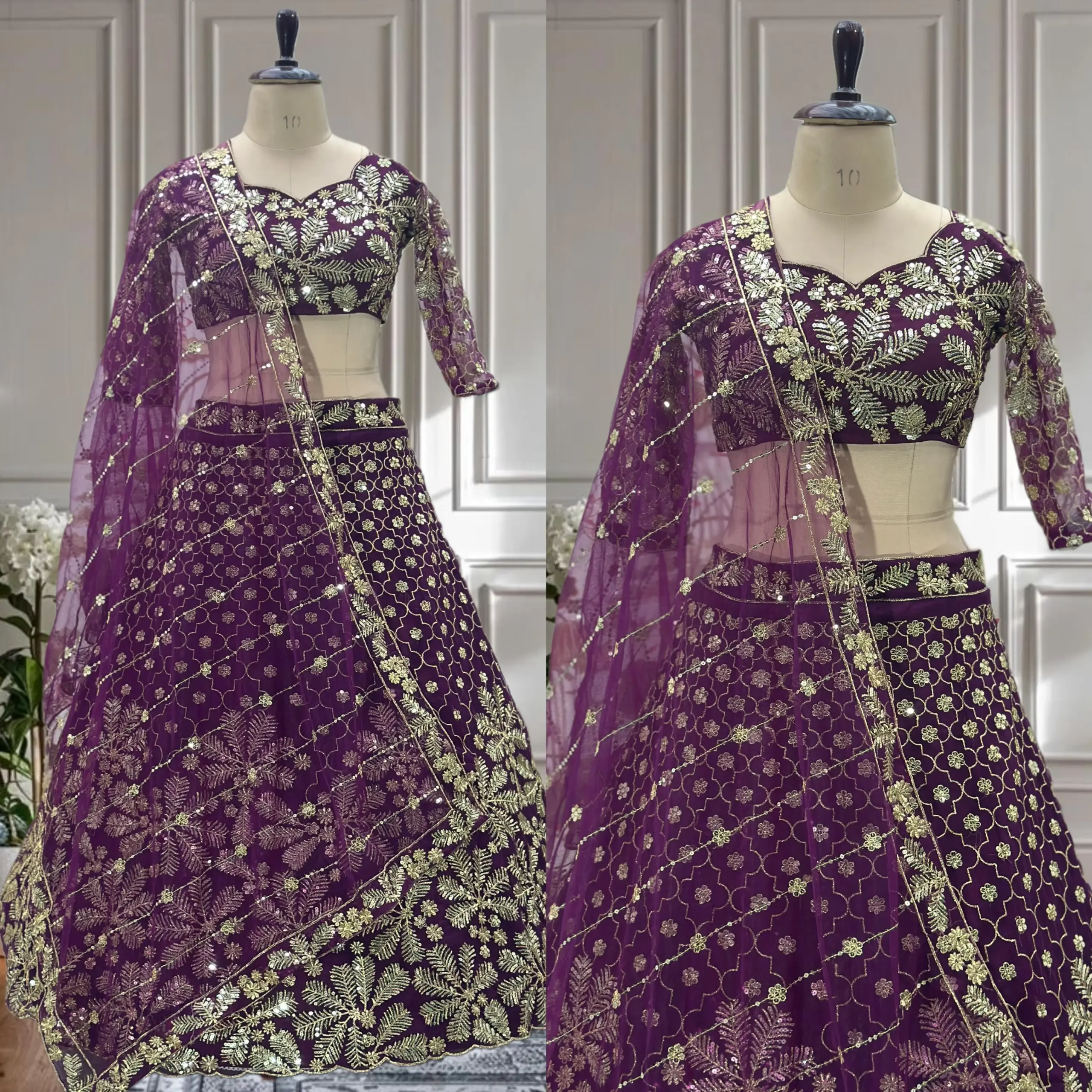 Festive Wear Net Lehenga choli - Image 5