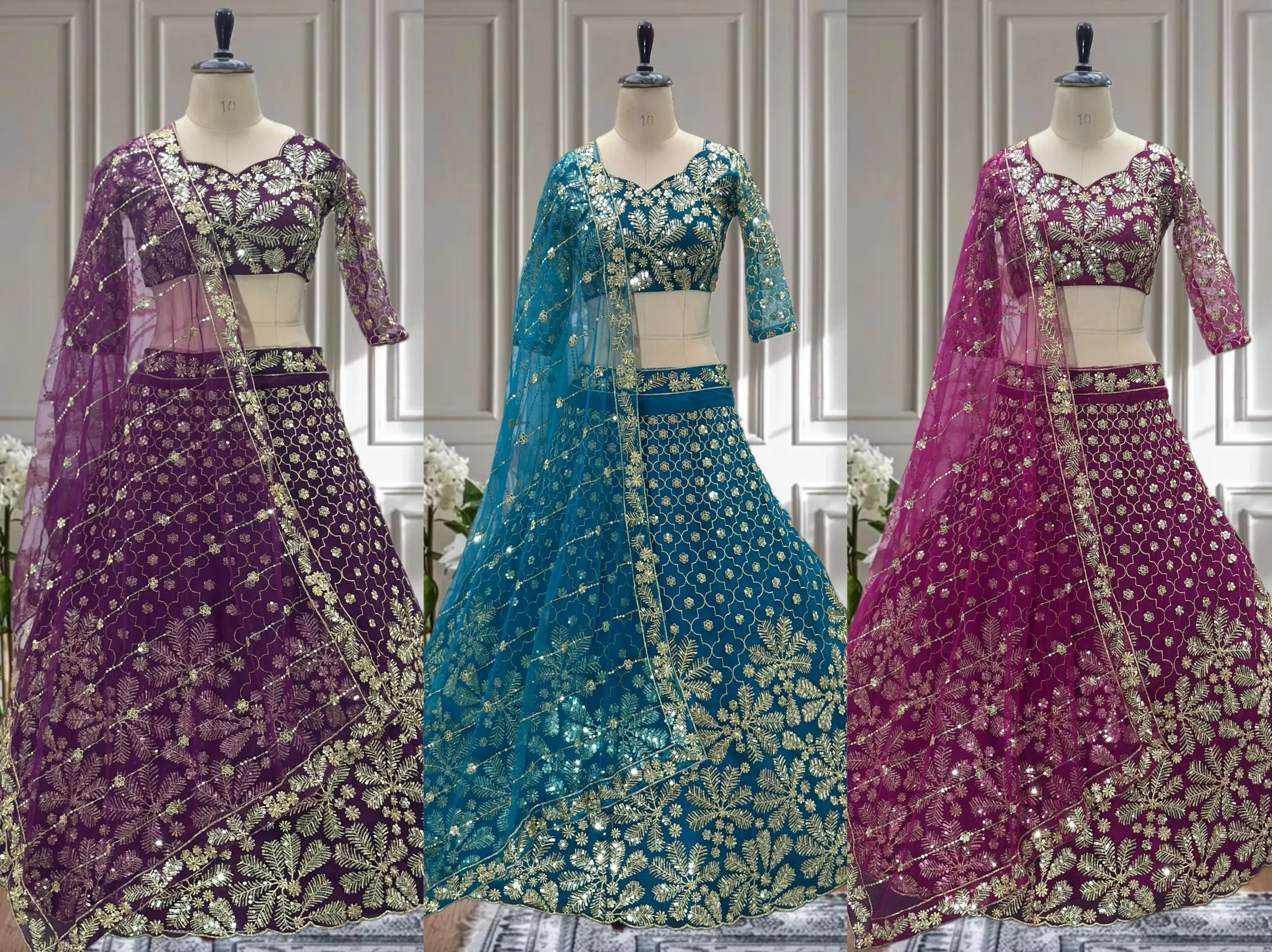 Festive Wear Net Lehenga choli - Image 6