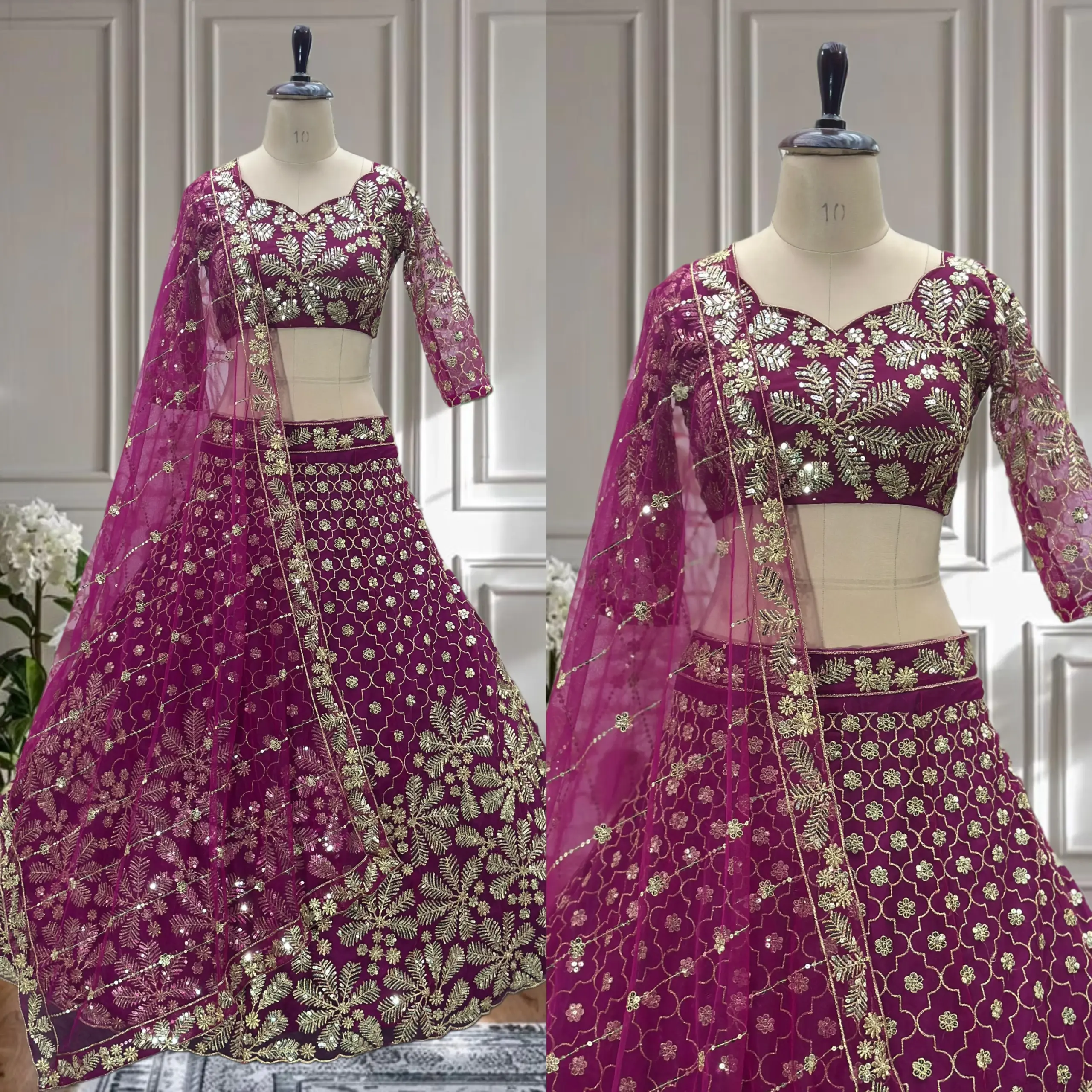 Festive Wear Net Lehenga choli - Image 7