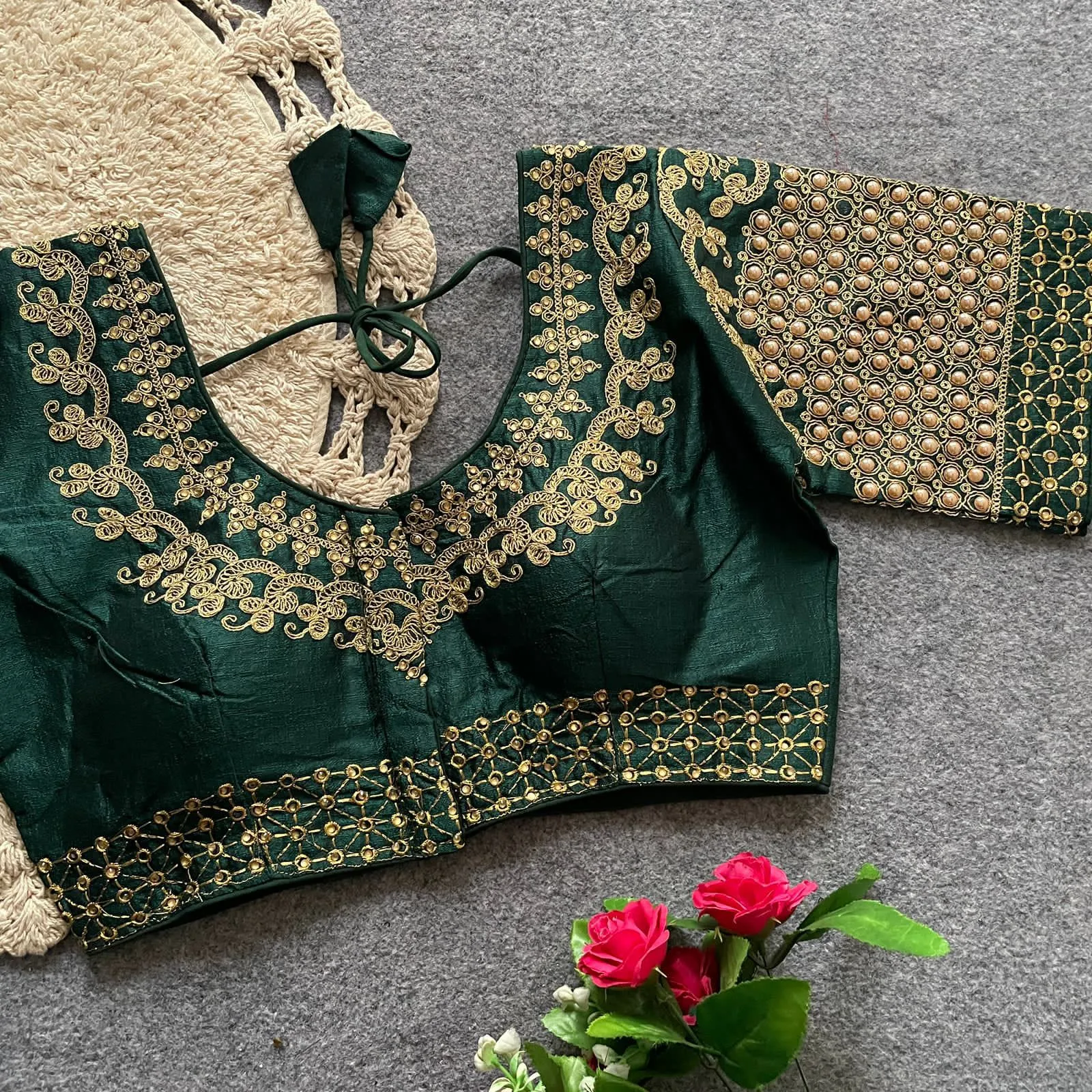 Silk Wedding Wear Blouse