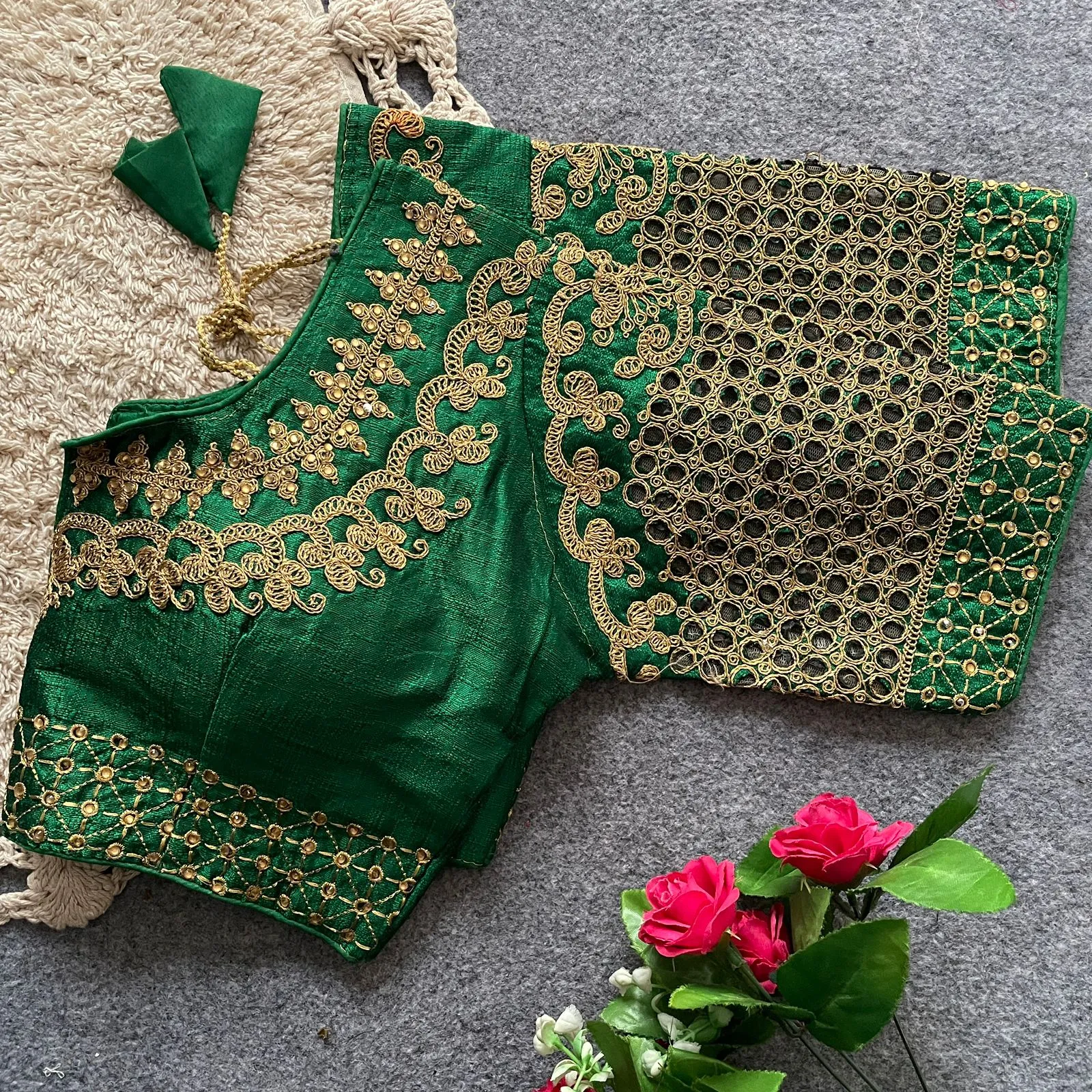 Silk Wedding Wear Blouse - Image 10
