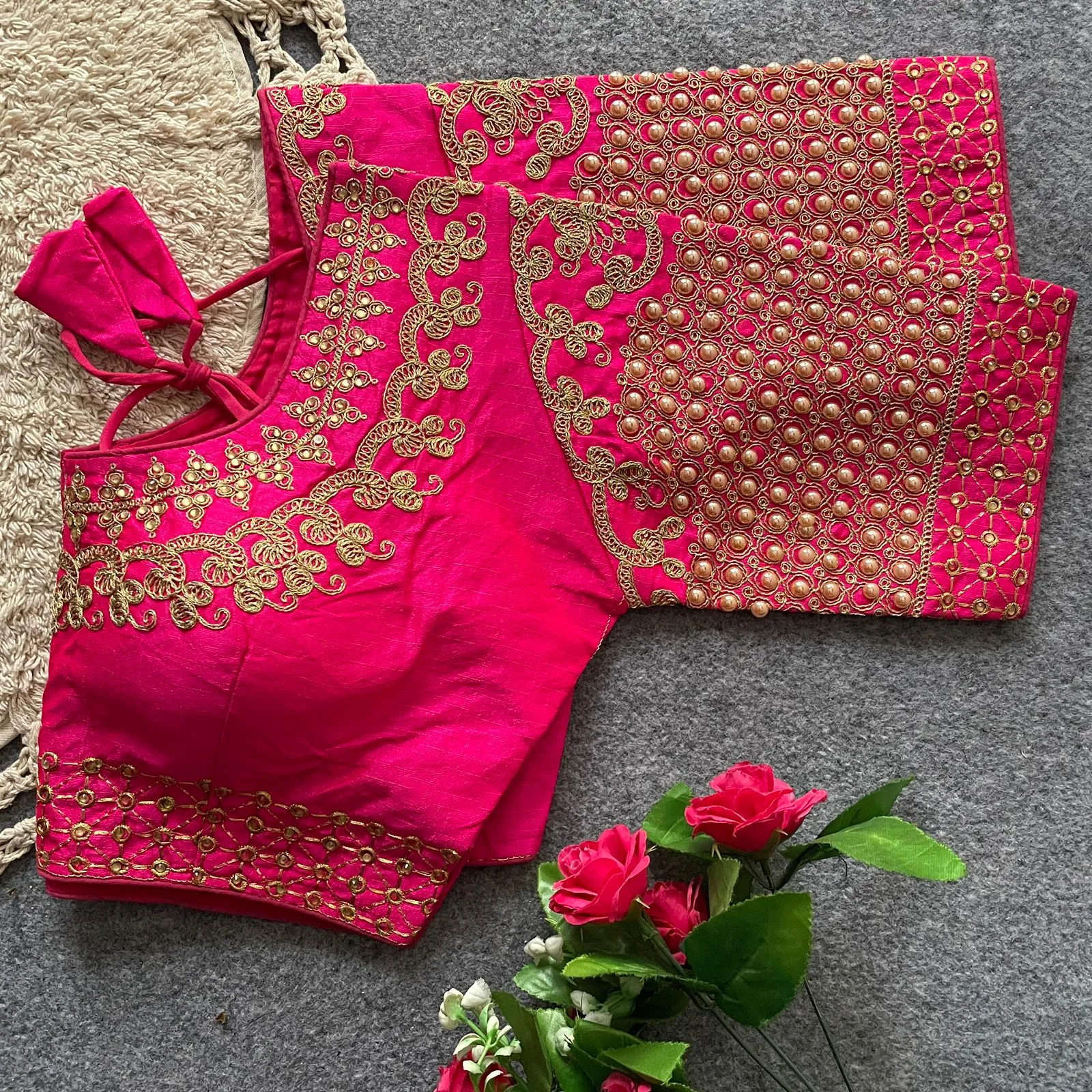Silk Wedding Wear Blouse - Image 2