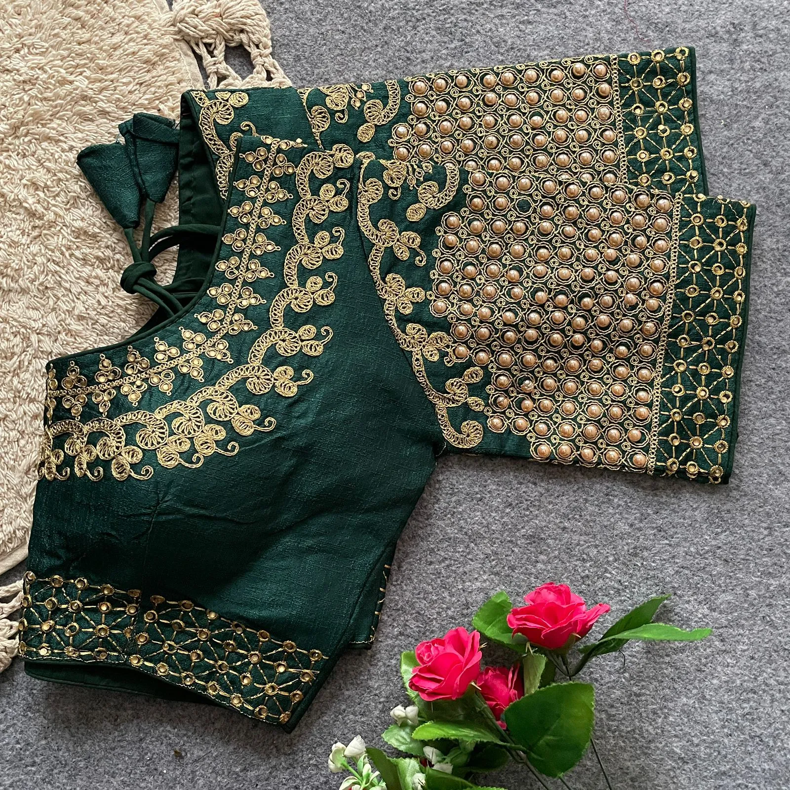 Silk Wedding Wear Blouse - Image 5