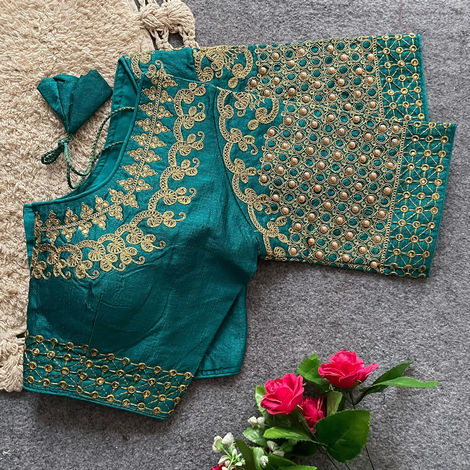 Silk Wedding Wear Blouse - Image 6