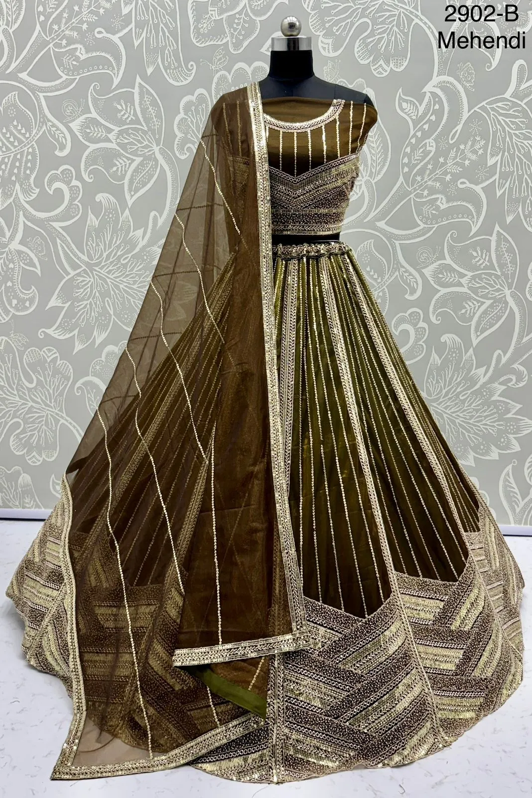 Bridal Net Lehenga Choli Designs - Image 3