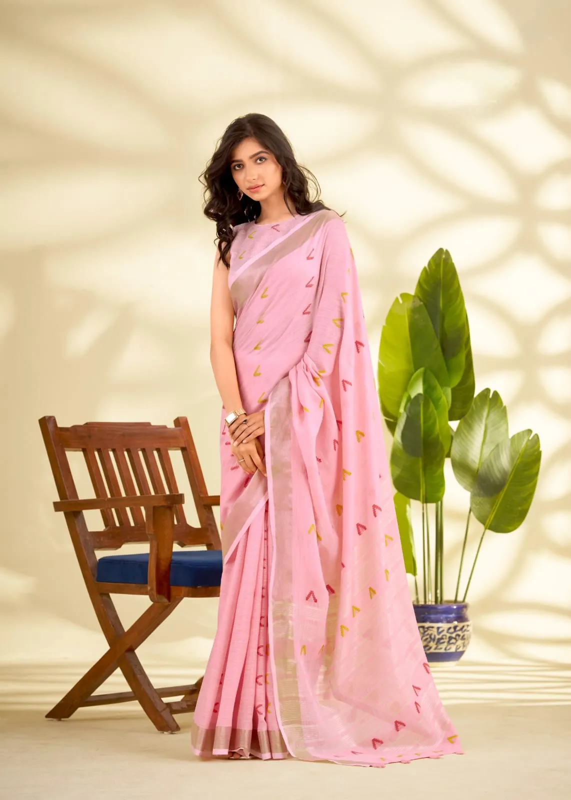 Buy Linen Sarees Online - Image 2