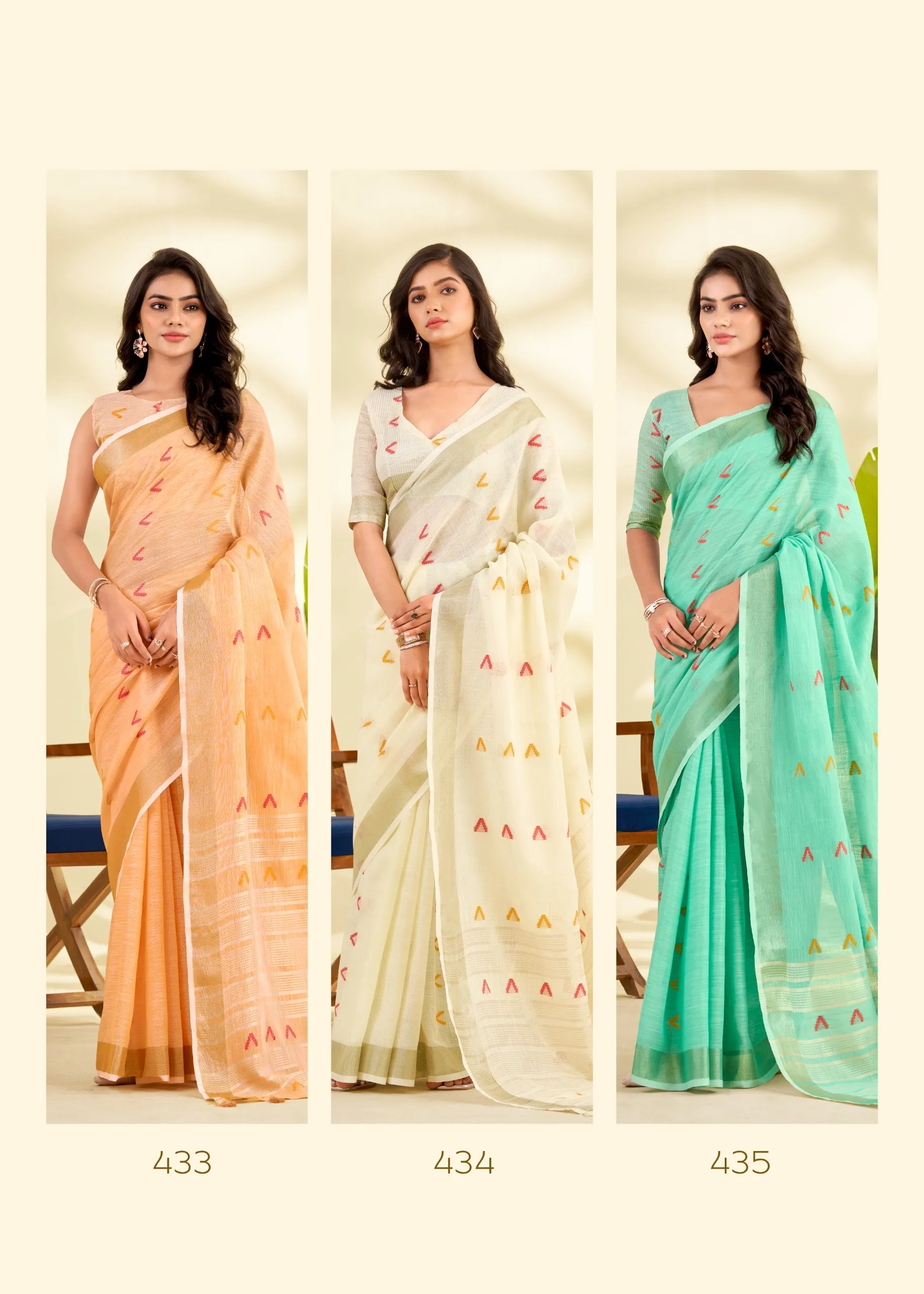 Buy Linen Sarees Online - Image 8