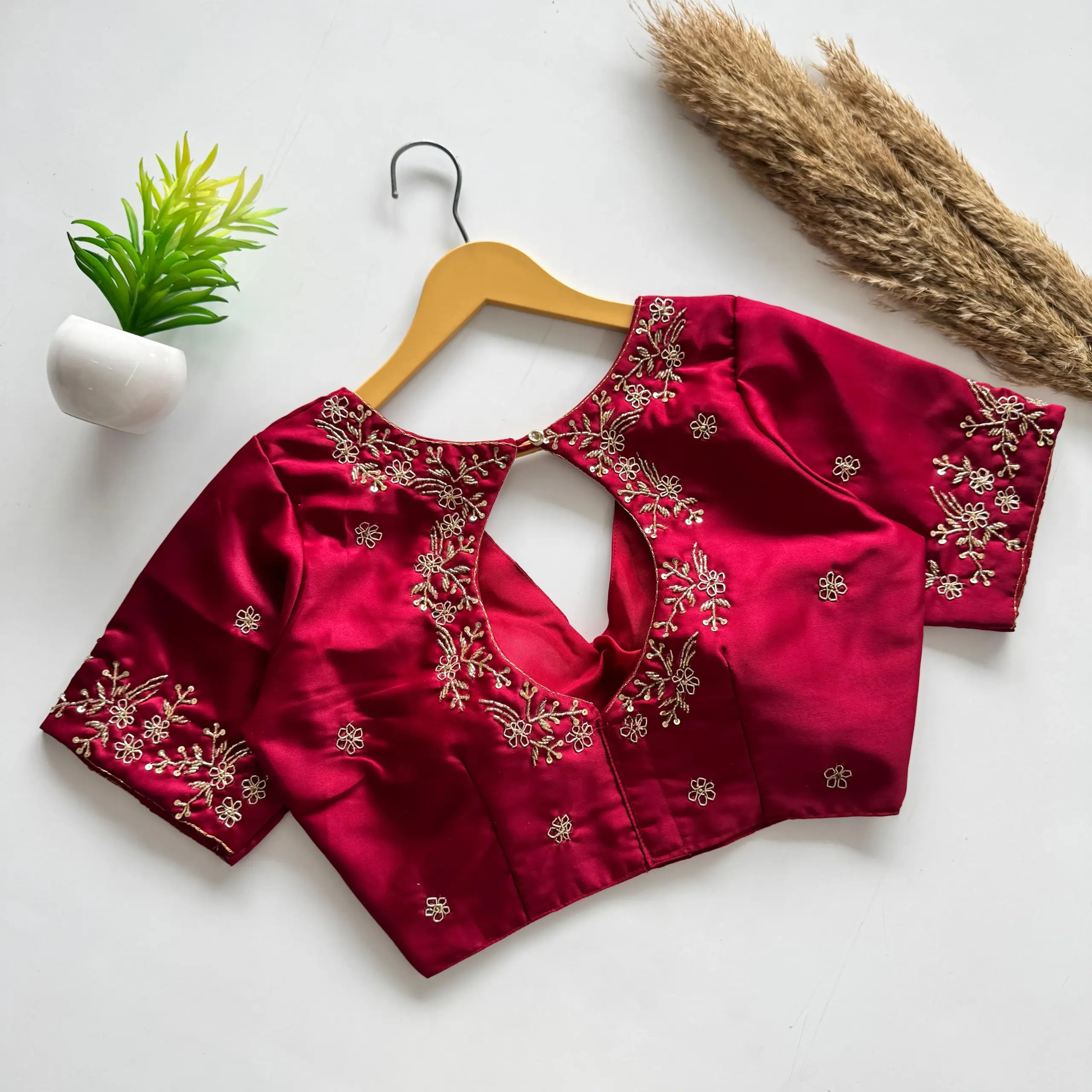 Deepika Padukone Inspired Handwork Blouse - Image 3