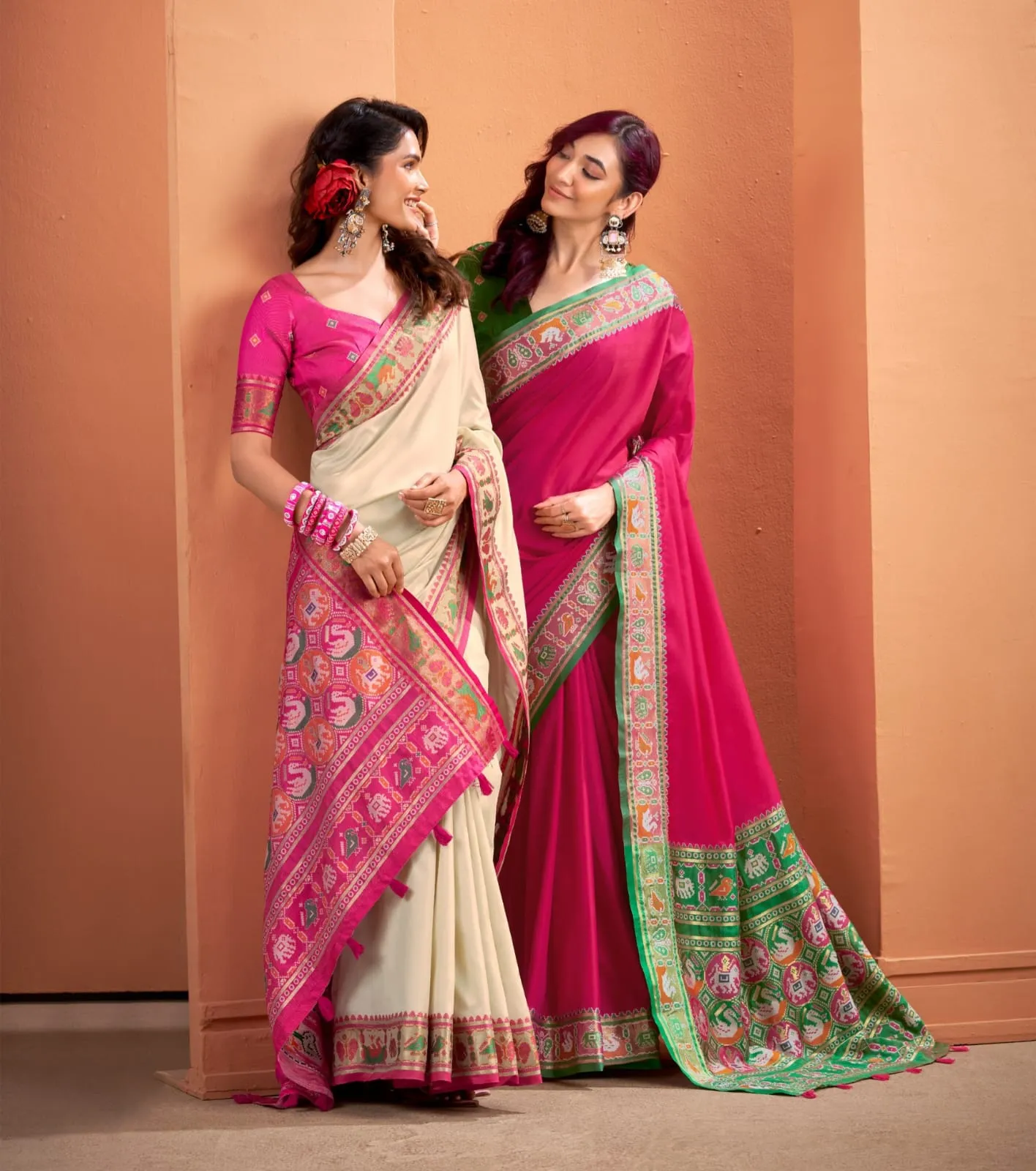 Diwali Pooja Special Patola Sarees