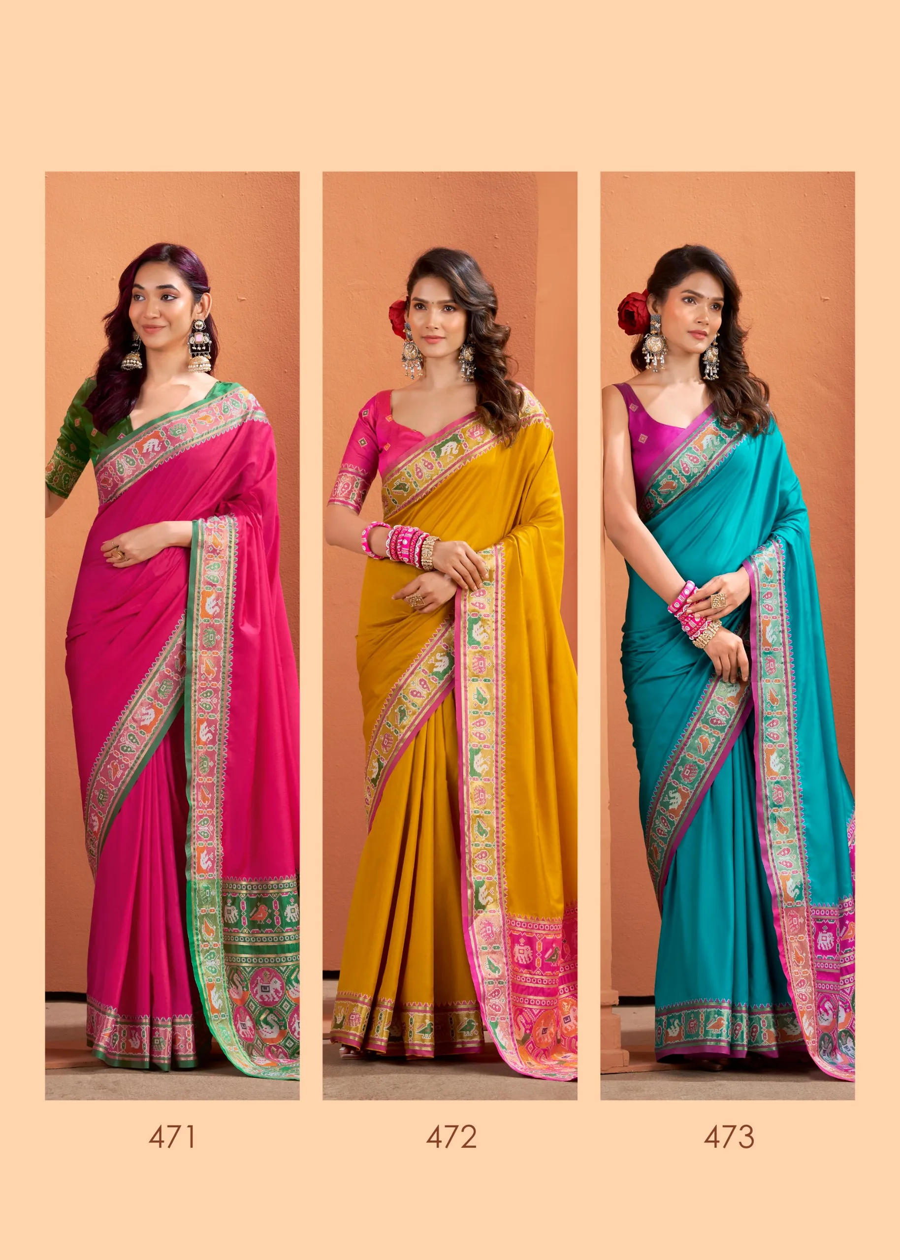 Diwali Pooja Special Patola Sarees - Image 9