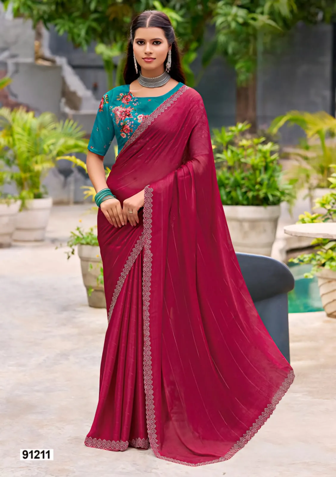 Fancy Chiffon Saree - Image 2
