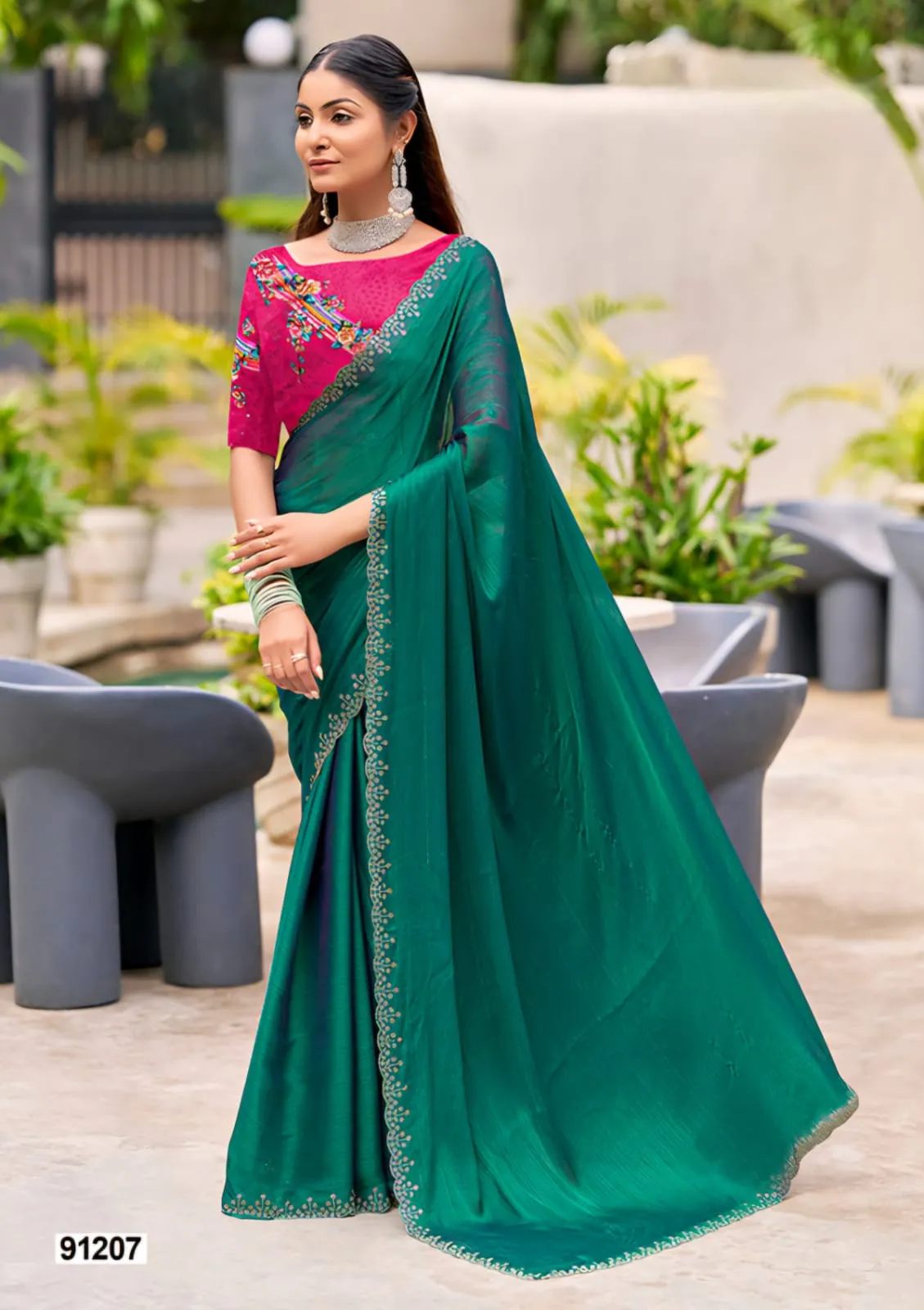 Fancy Chiffon Saree - Image 5