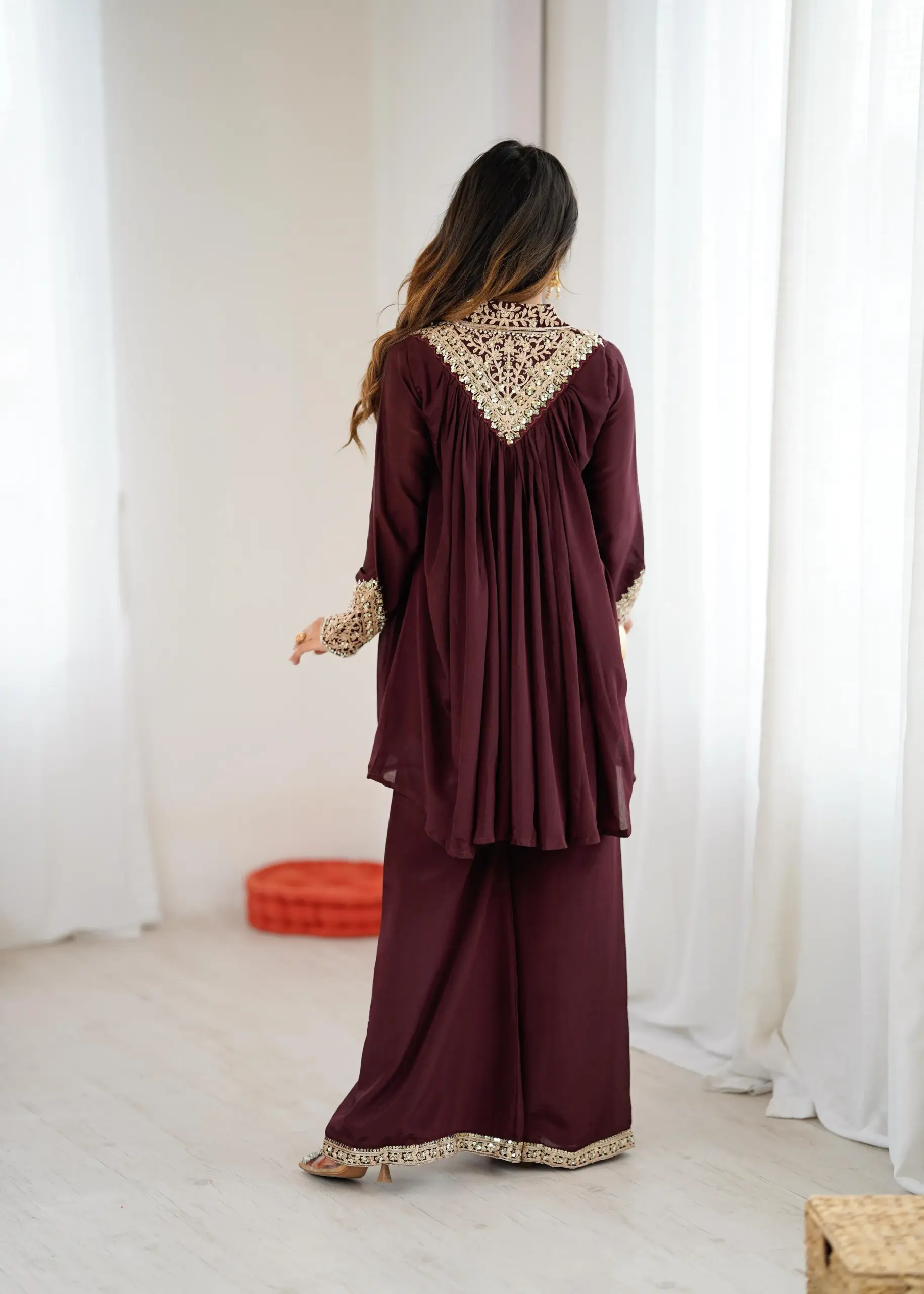 Fancy Heavy Embroidery Co ord Sets - Image 3