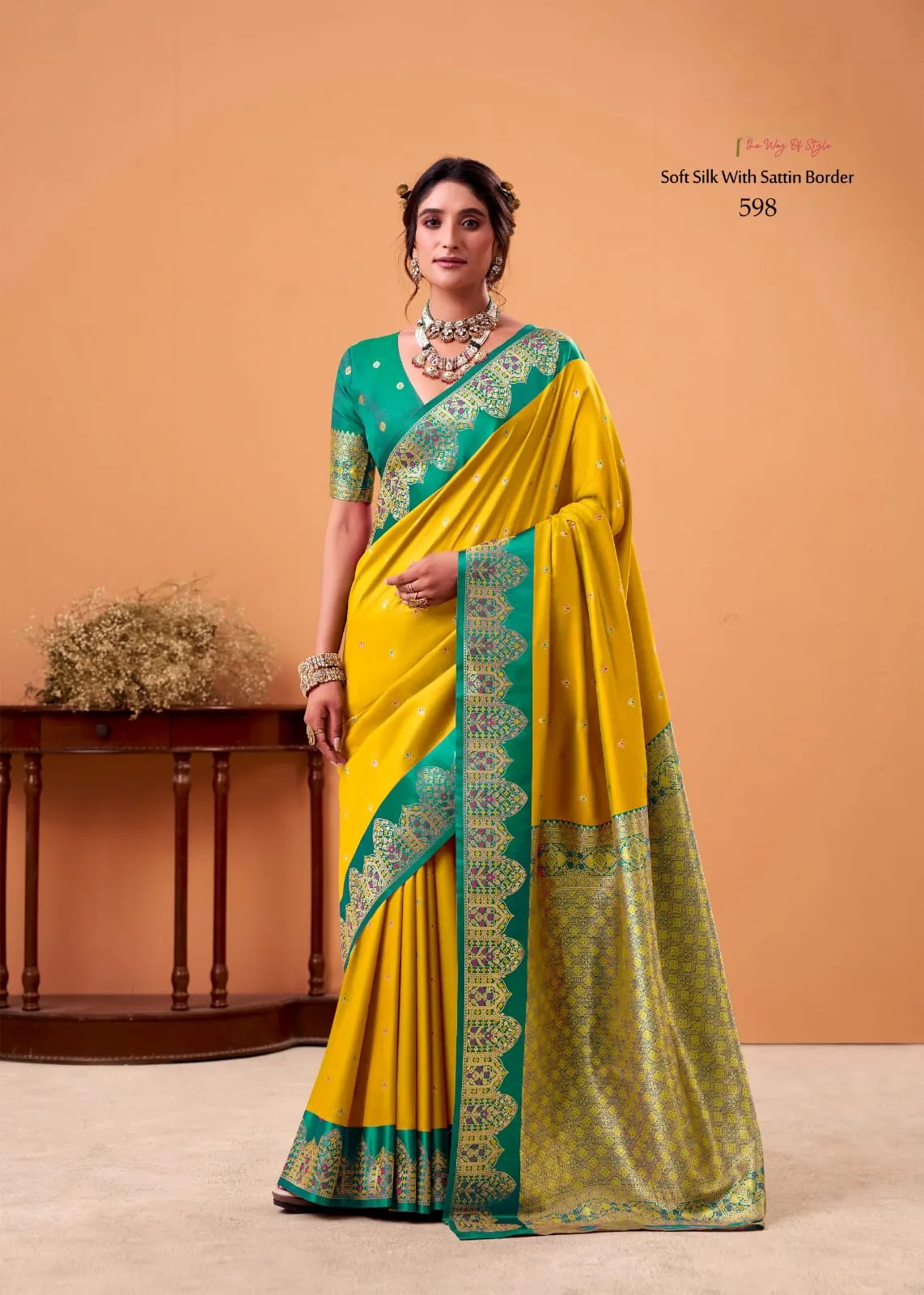 Festive Special Satin Silk Sarees - Image 11