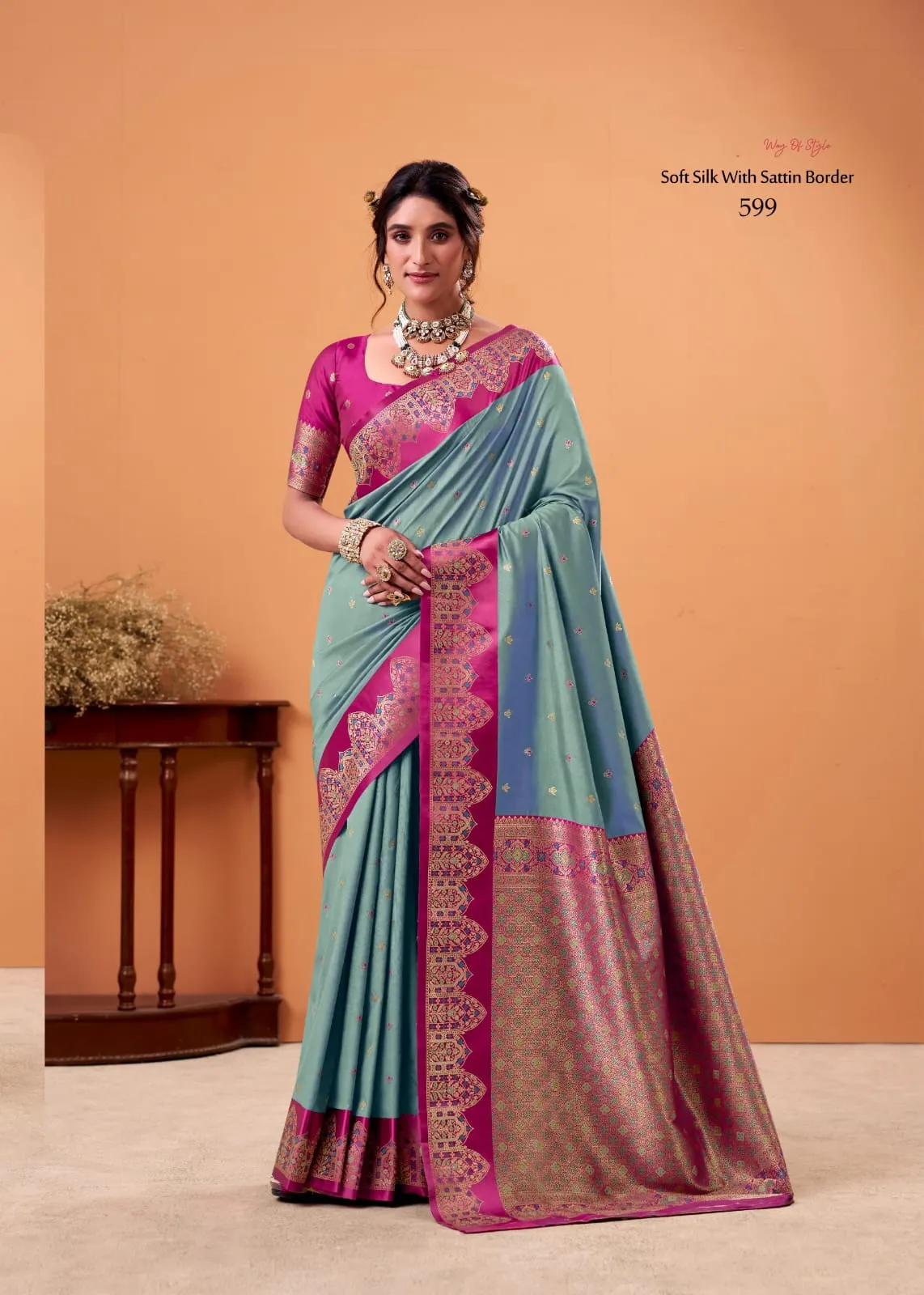 Festive Special Satin Silk Sarees - Image 2