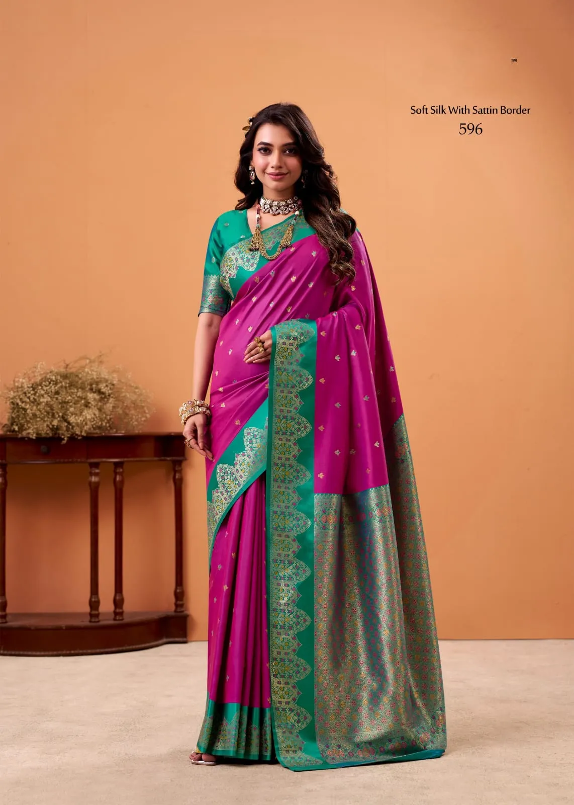 Festive Special Satin Silk Sarees - Image 3