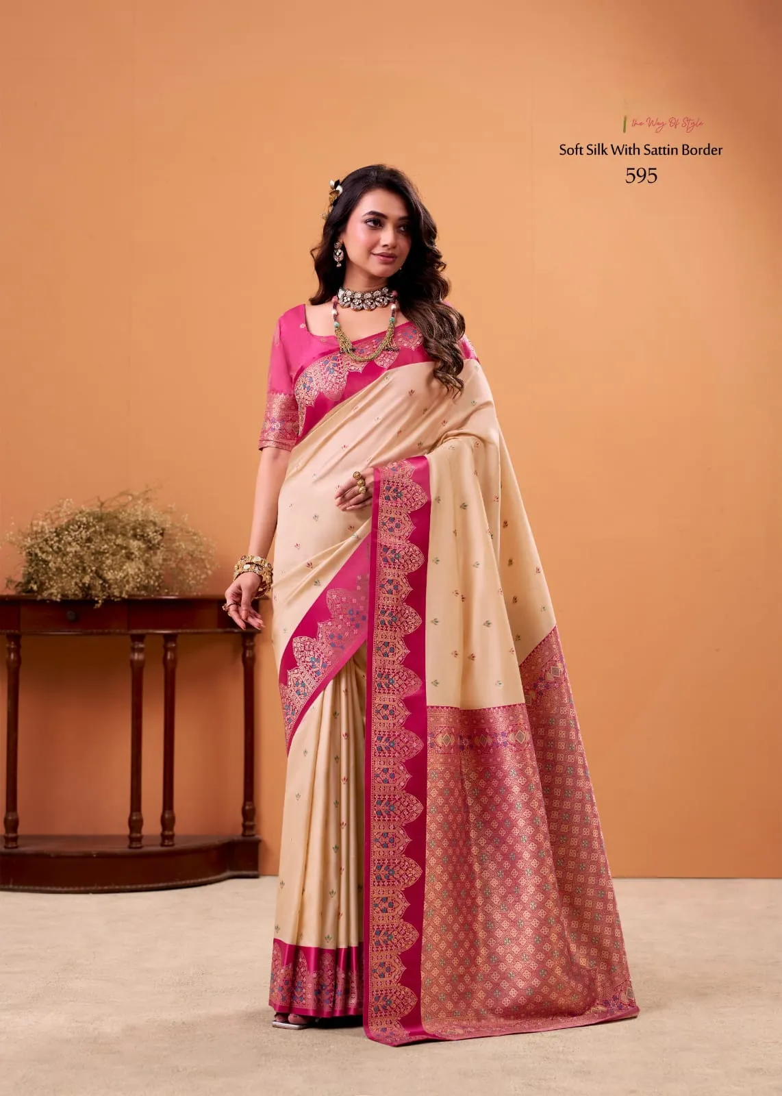 Festive Special Satin Silk Sarees - Image 4
