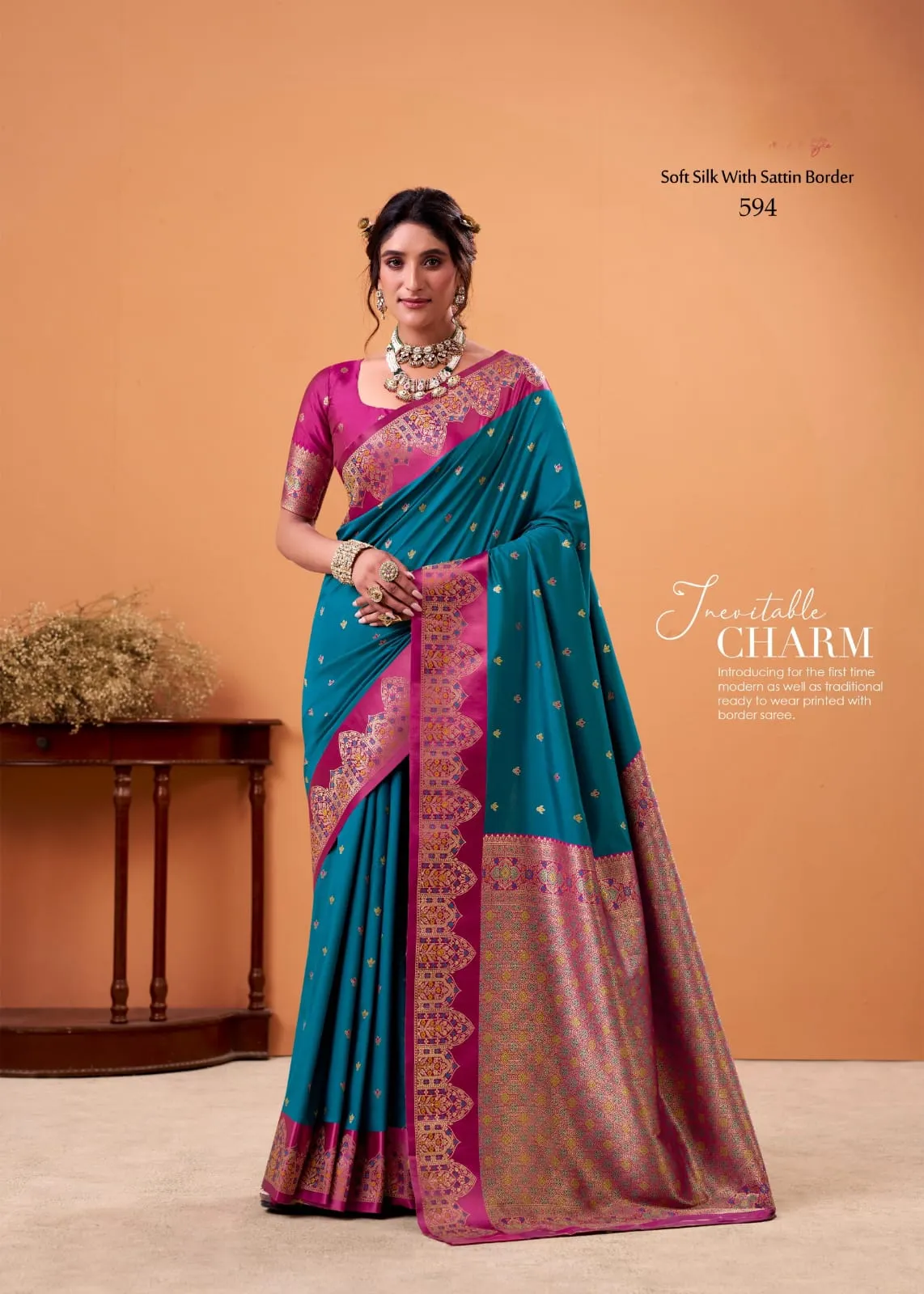 Festive Special Satin Silk Sarees - Image 6