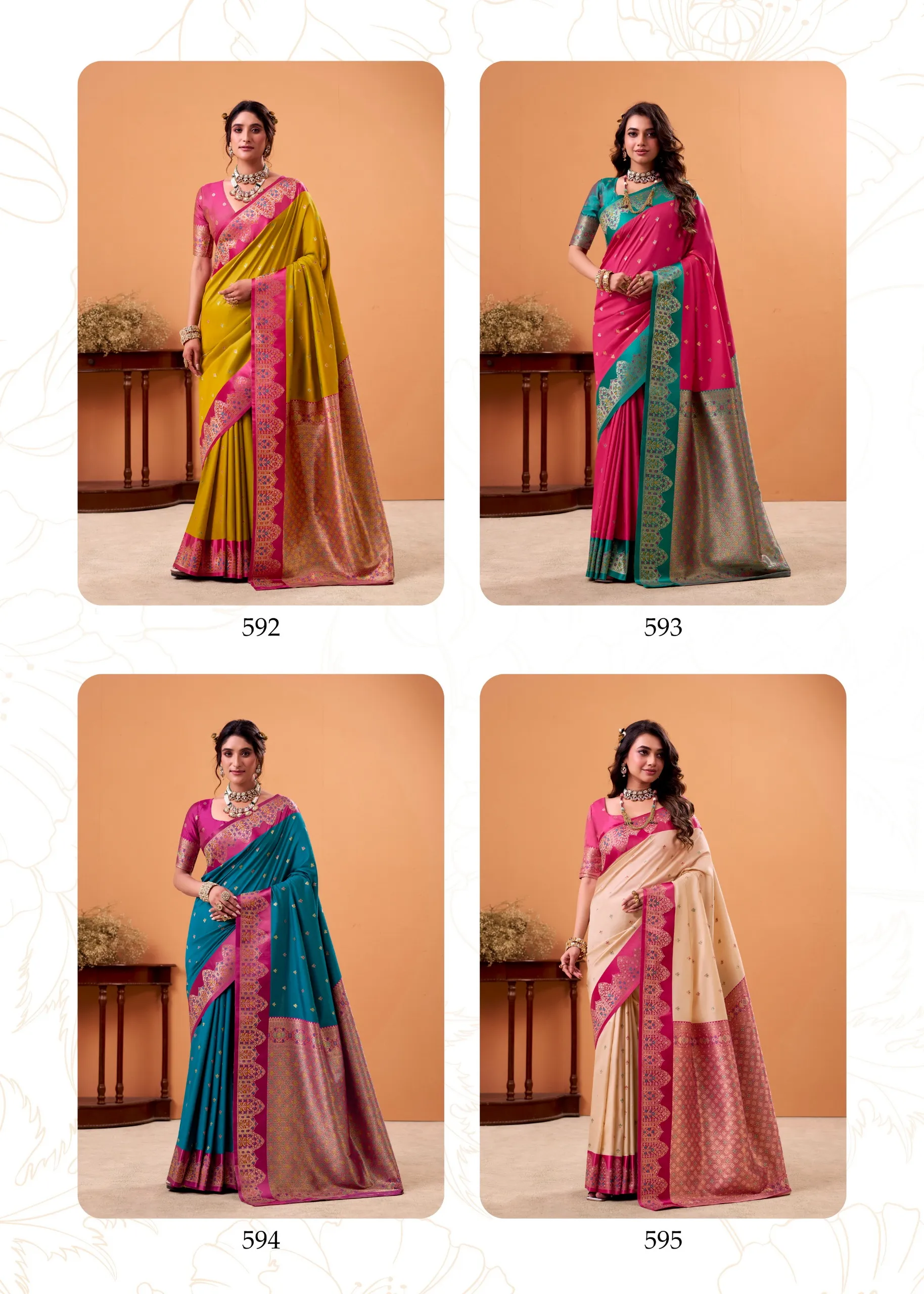 Festive Special Satin Silk Sarees - Image 8