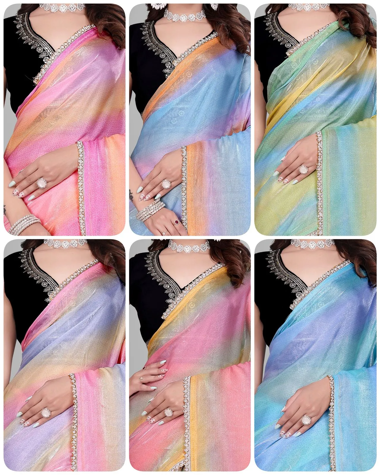 Festive Special Small Border Saree - Image 2