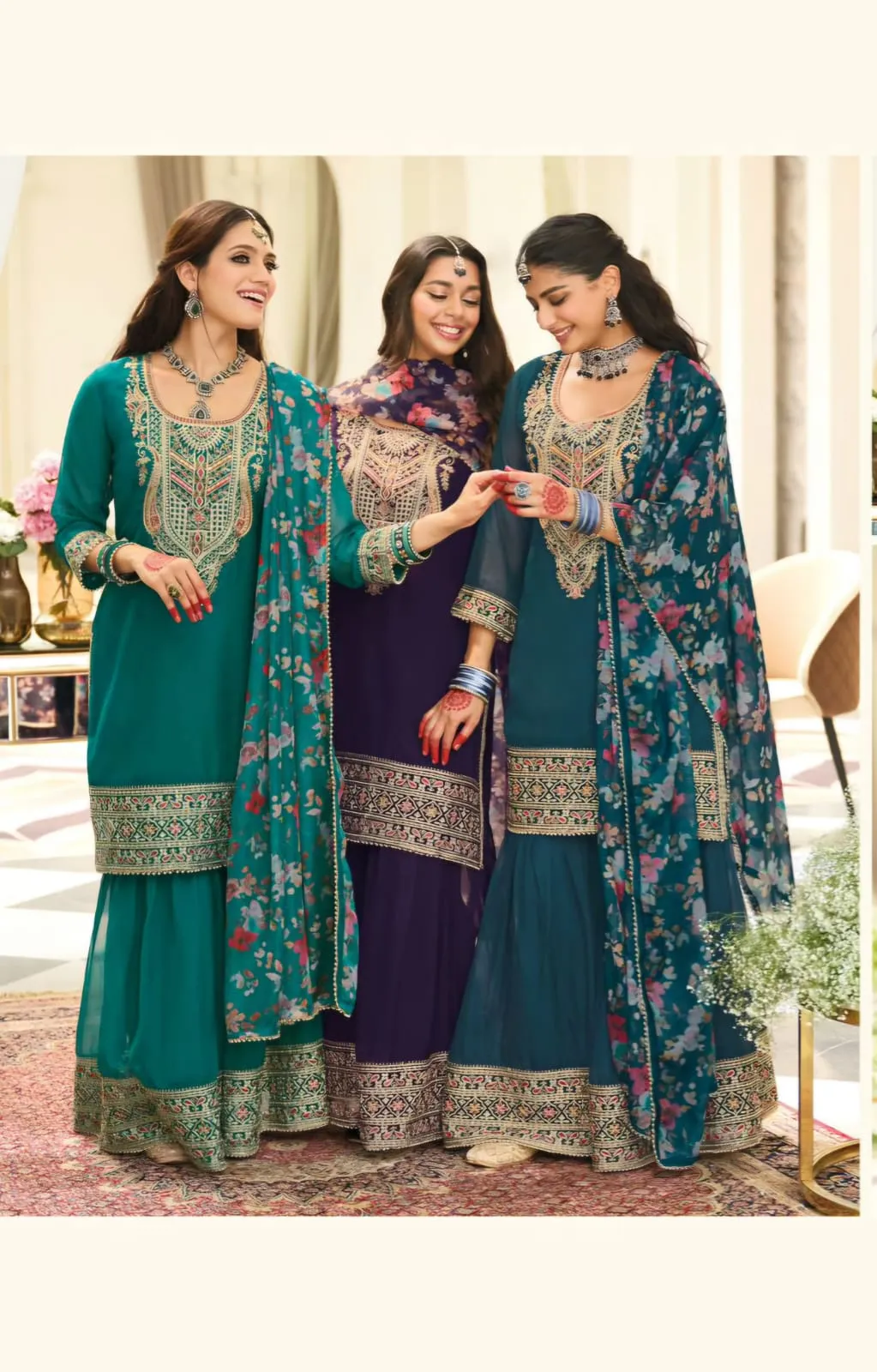 Festive Wear Readymade Sharara Salwar Suit