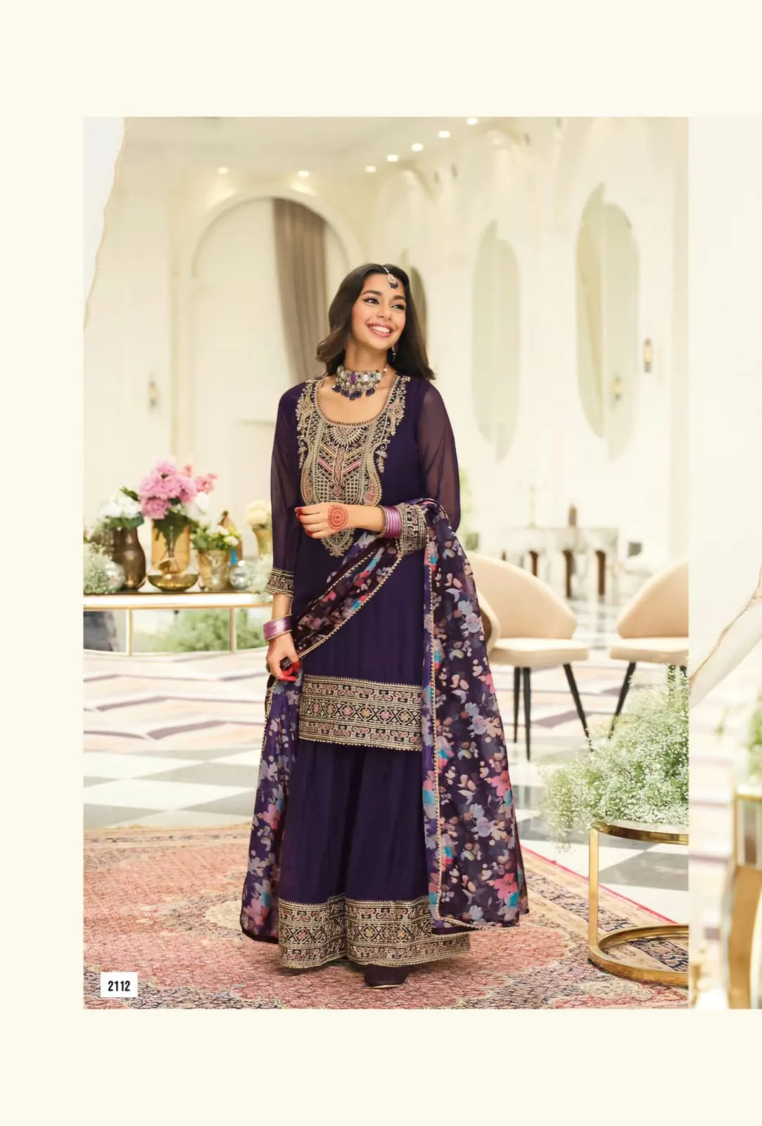 Festive Wear Readymade Sharara Salwar Suit - Image 4