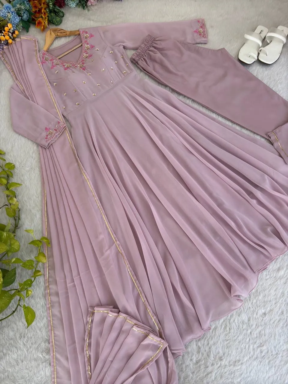 Handwork Designer Gown For Festive wear - Image 2