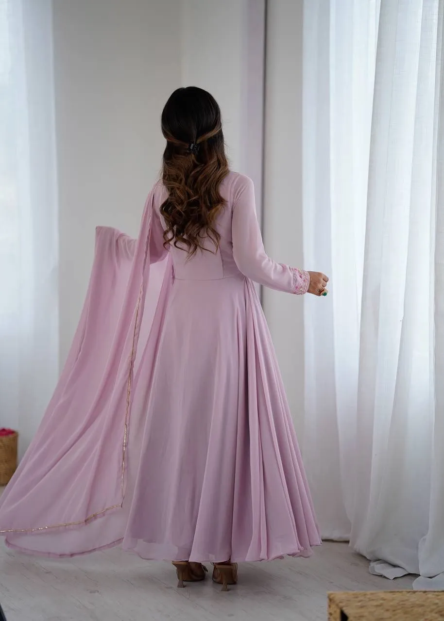 Handwork Designer Gown For Festive wear - Image 5