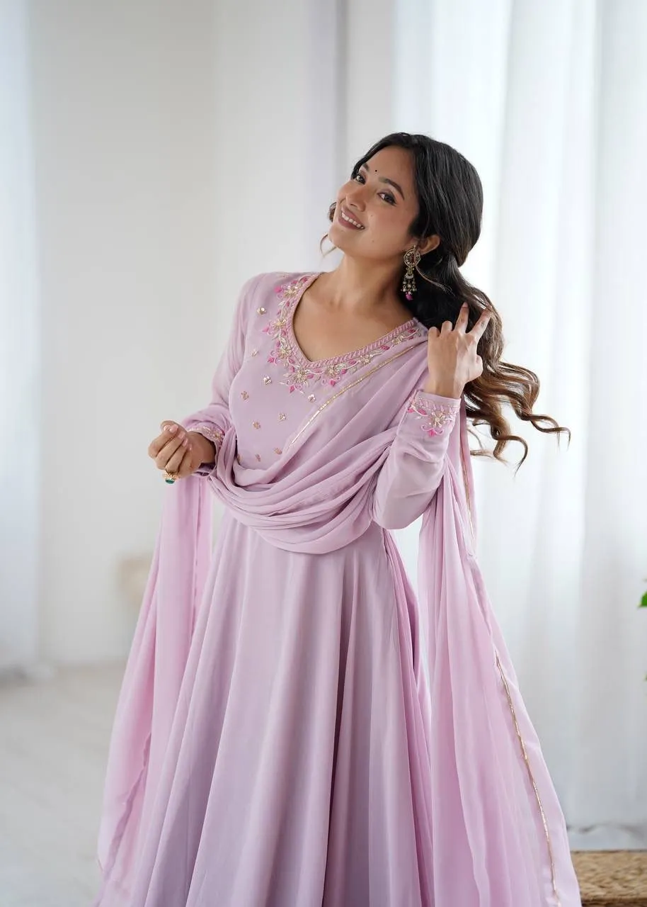 Handwork Designer Gown For Festive wear - Image 6