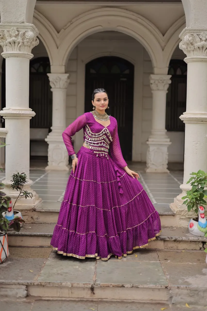 Leheriya Printed Stylish Navratri Chaniya Choli