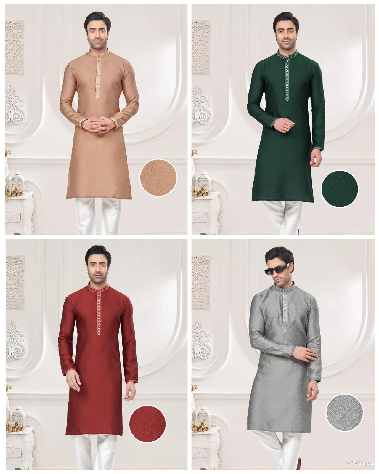 Premium Embroidery Mens Kurtas - Image 4