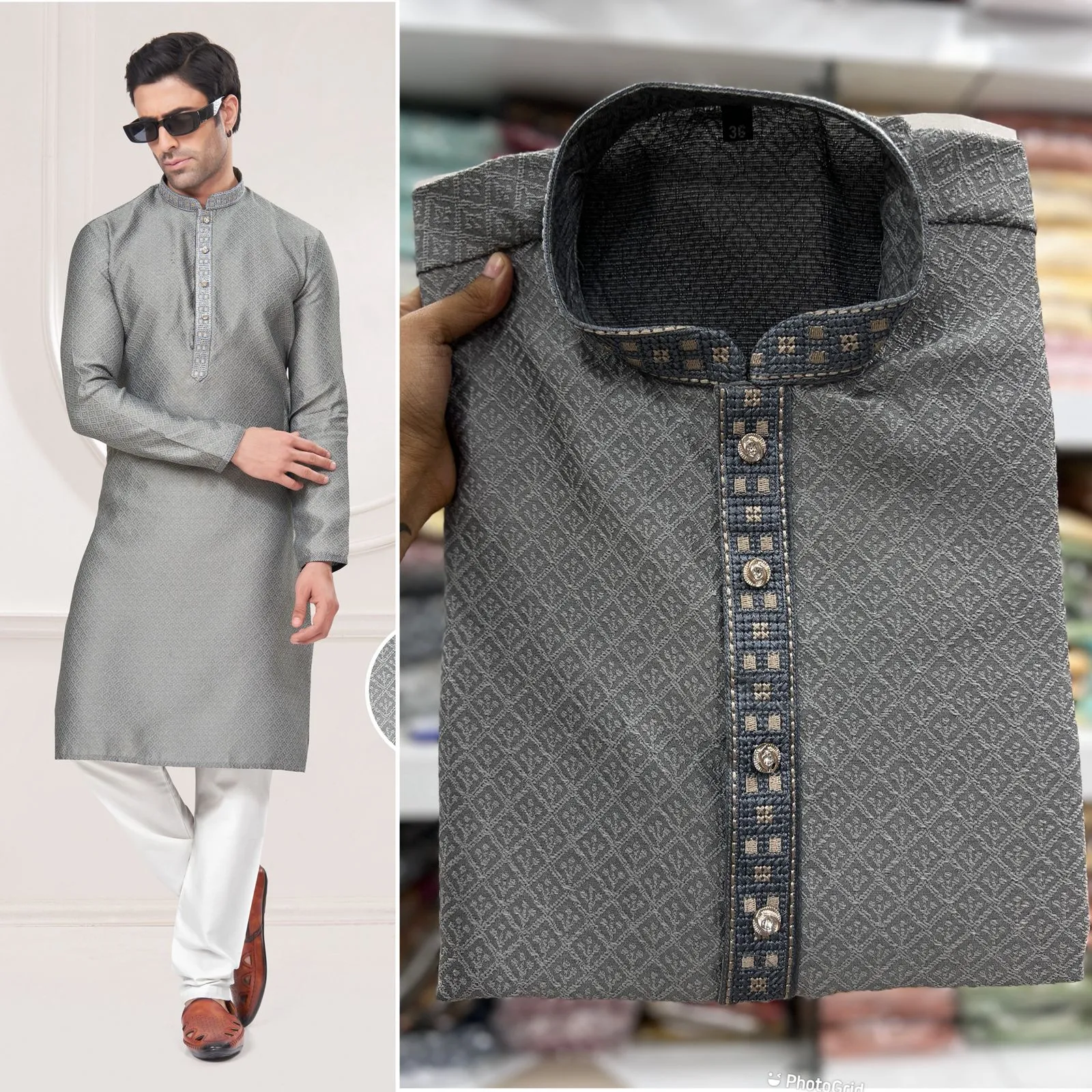 Premium Embroidery Mens Kurtas - Image 5