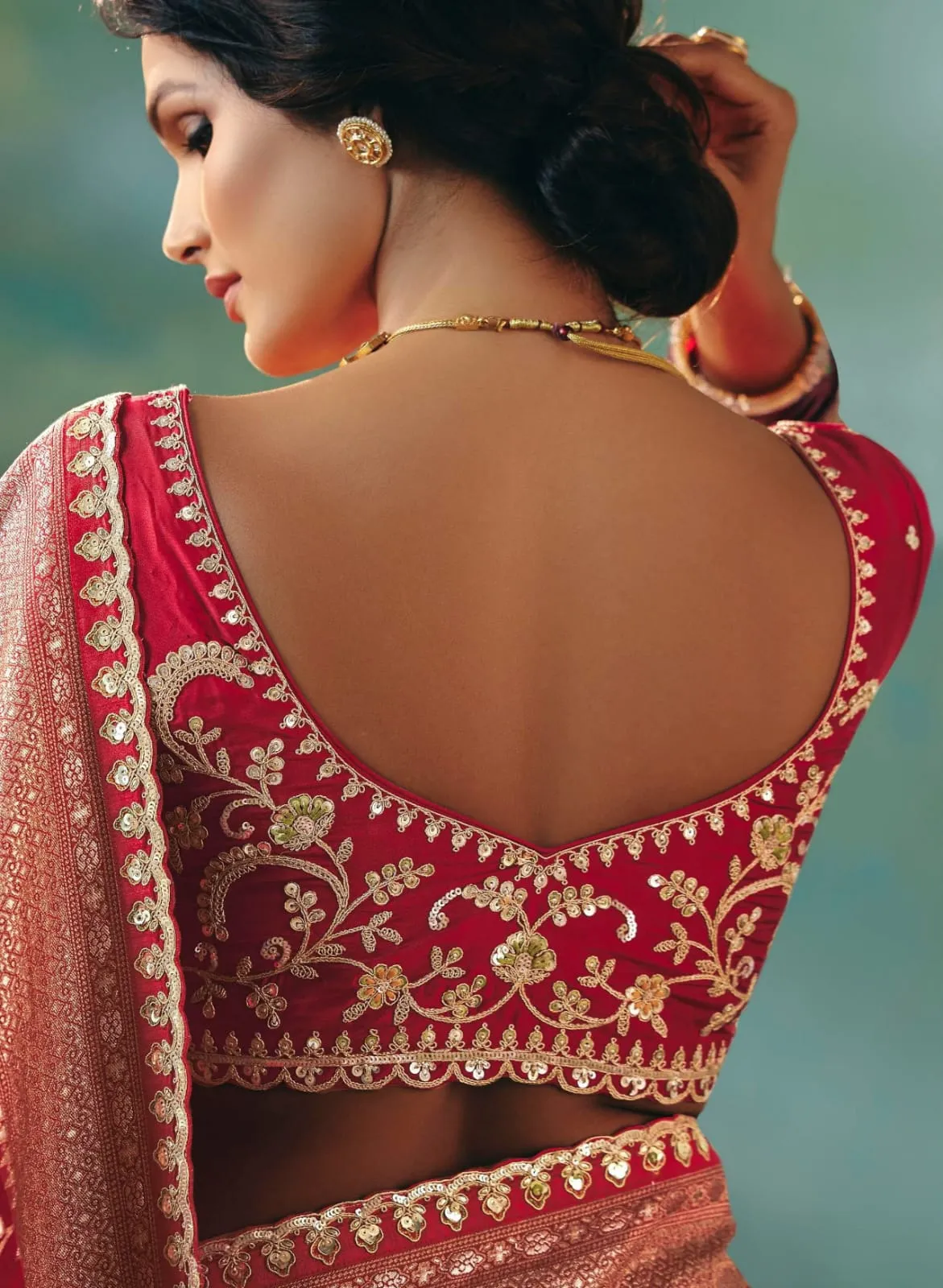 Premium Wedding Saree Design 2025 - Image 13