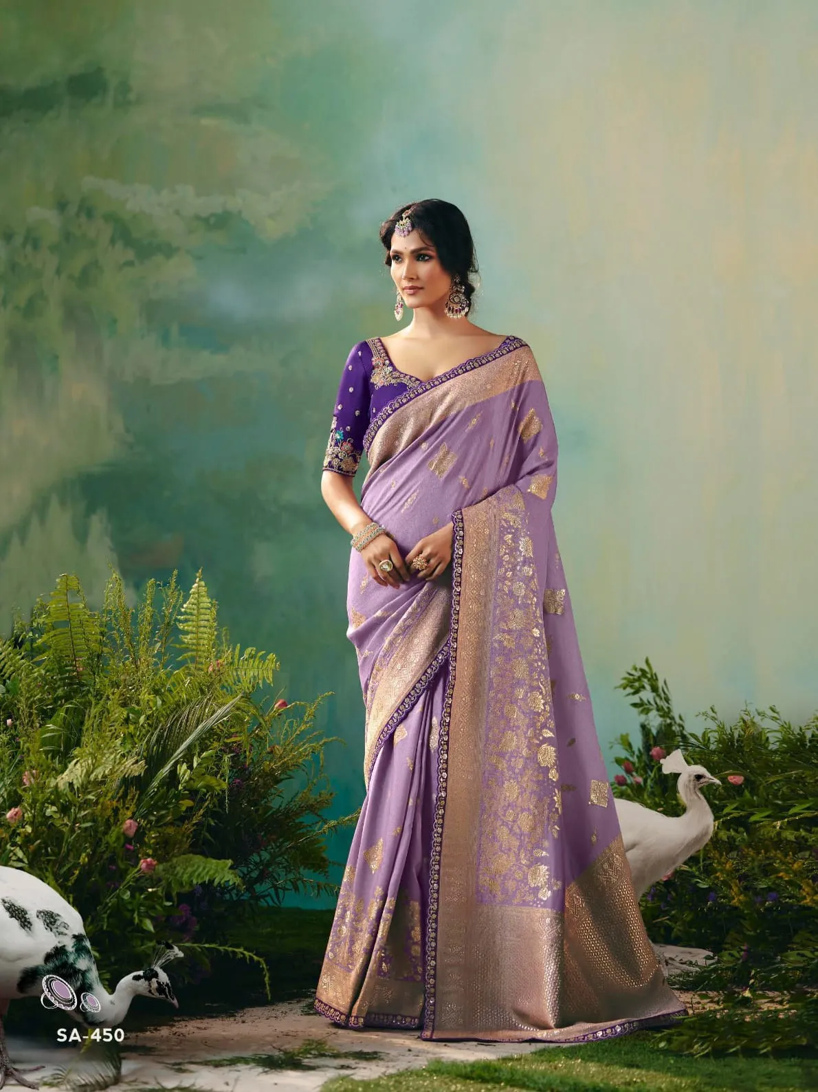 Premium Wedding Saree Design 2025 - Image 16