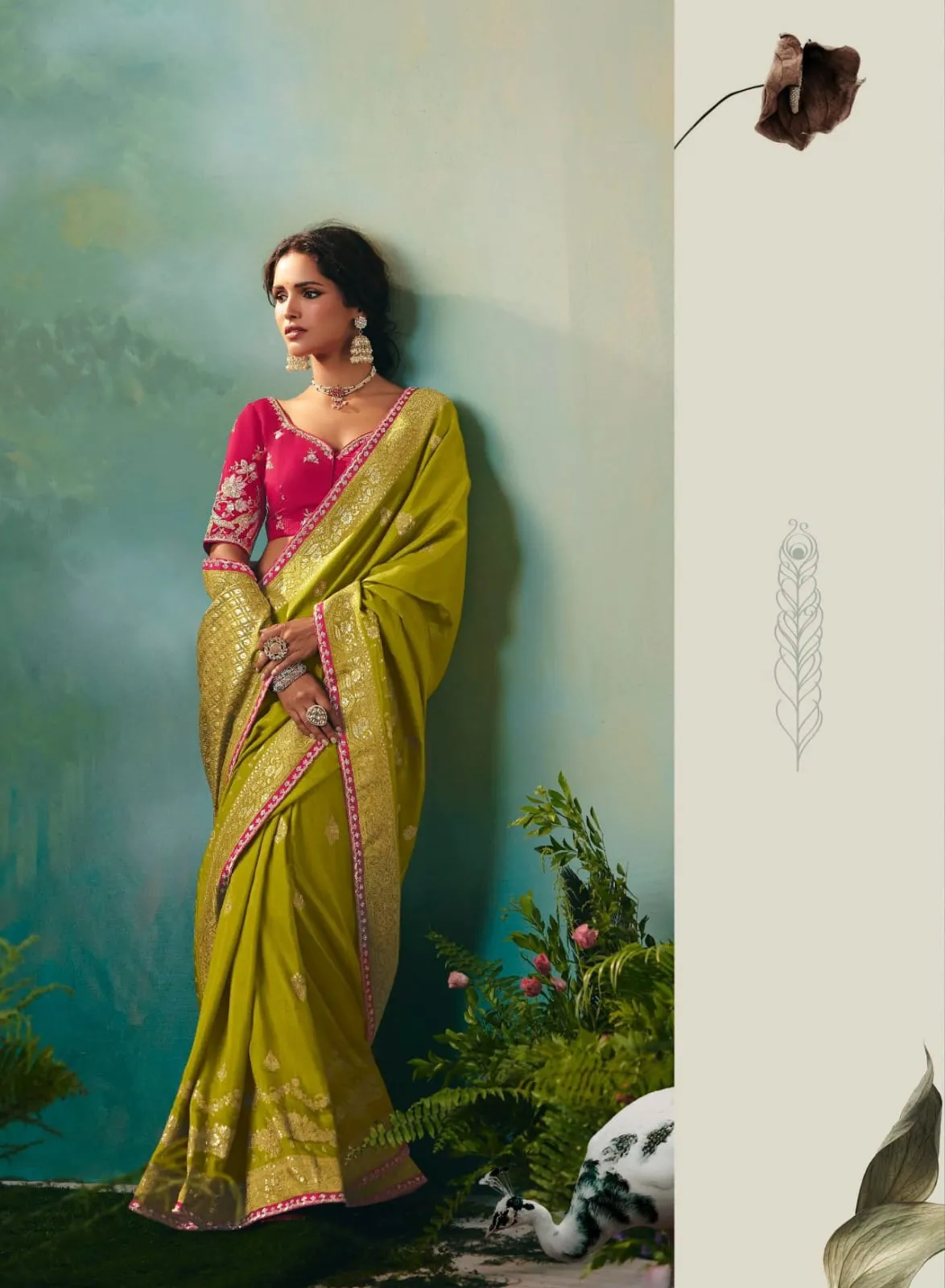 Premium Wedding Saree Design 2025 - Image 3